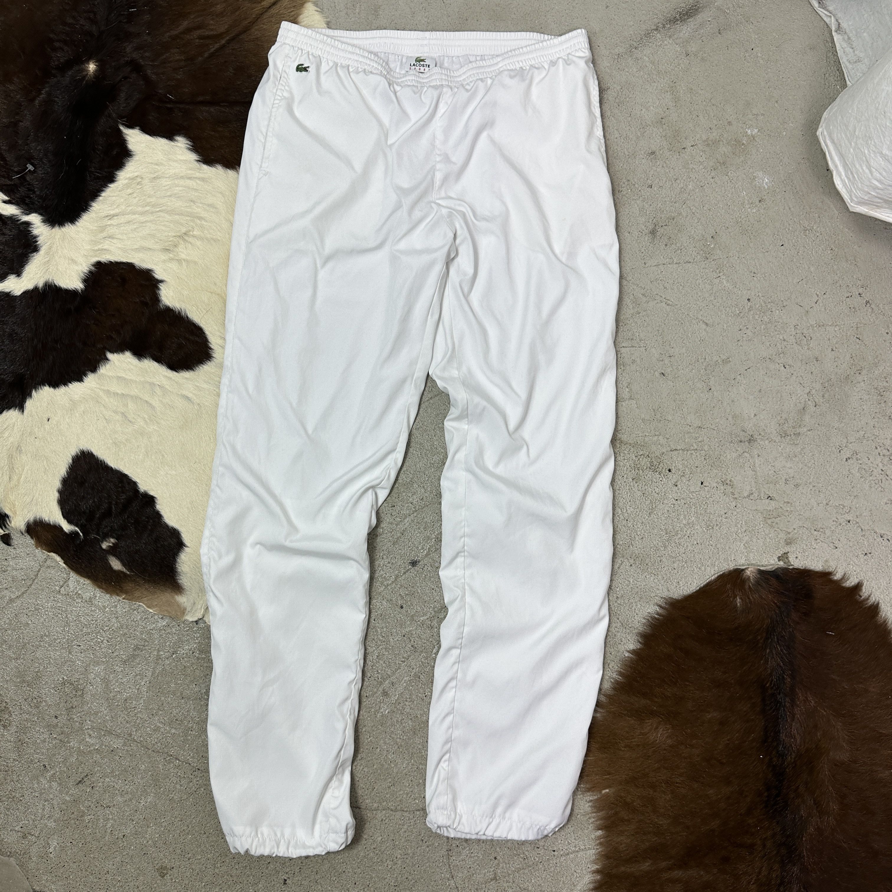 Lacoste Vintage Sporty Streetwear Skater Lacoste Sweatpants Y2K Size US 33 - 1 Thumbnail