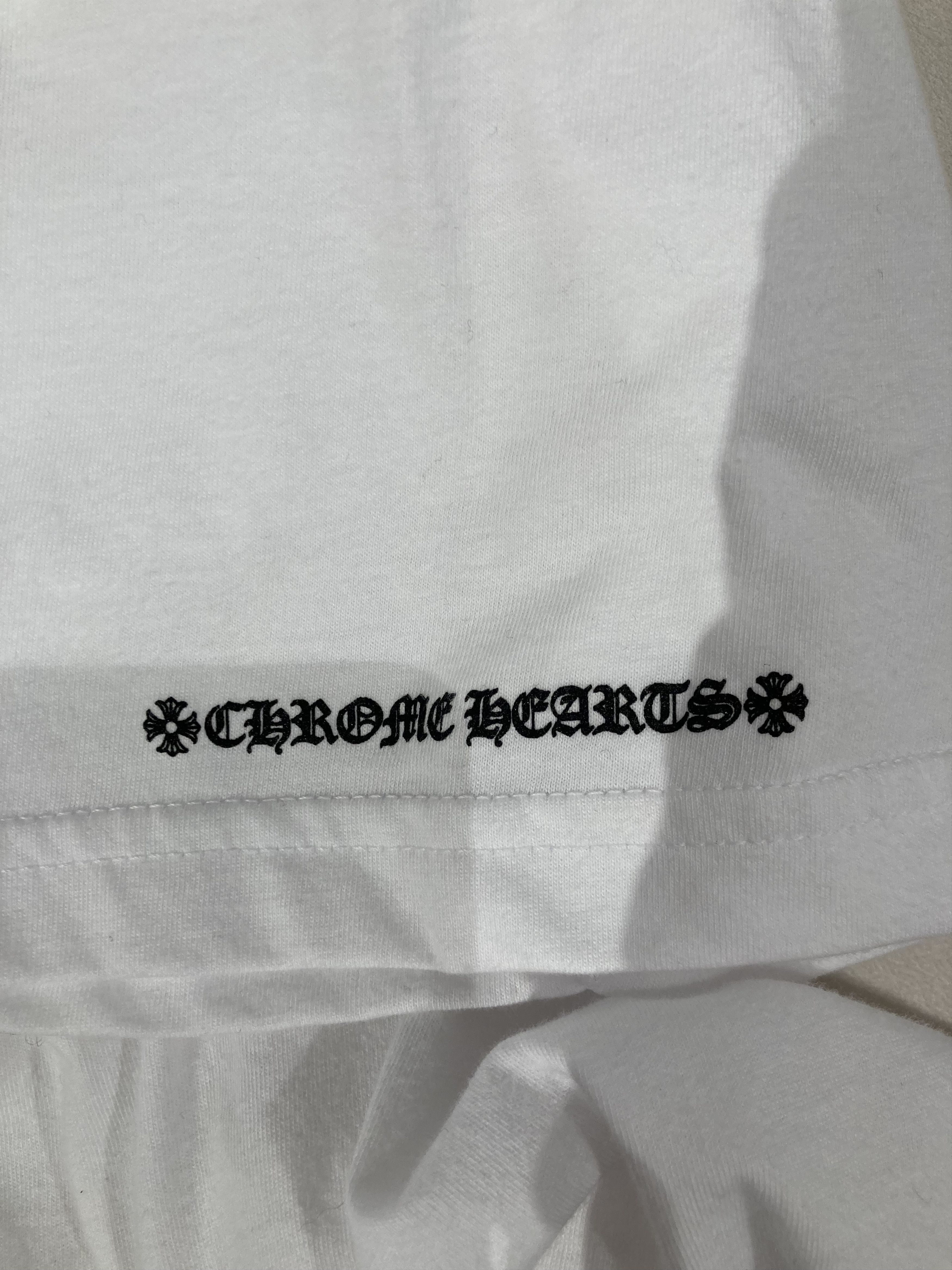 Chrome Hearts Chrome Hearts USA Script Cross Logo Tee Size US M / EU 48-50 / 2 - 6 Thumbnail