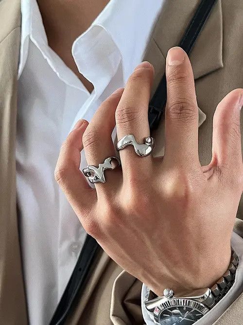 VIBE Retro punk rings Size ONE SIZE - 8 Thumbnail