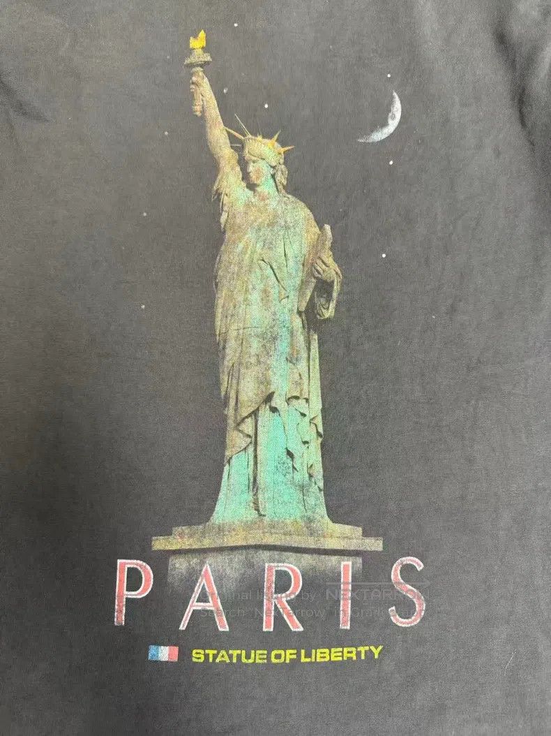Balenciaga Balenciaga Pattern Letter Printed Round Neck Short Sleeve Size US L / EU 52-54 / 3 - 3 Thumbnail
