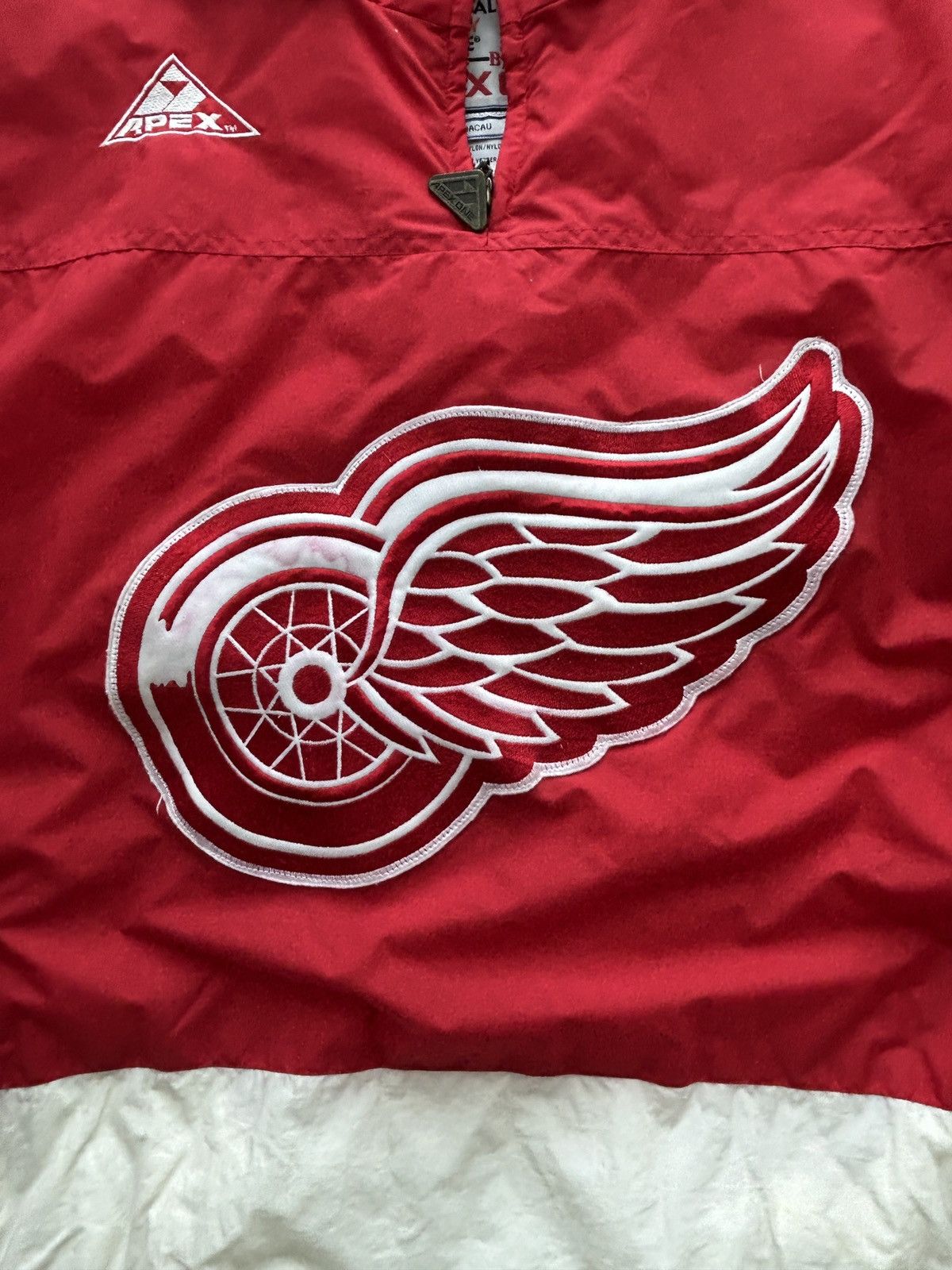 Apex One Vintage 90s Detroit Red Wings Puffer Jacket Pullover Parka Size US XL / EU 56 / 4 - 2 Thumbnail