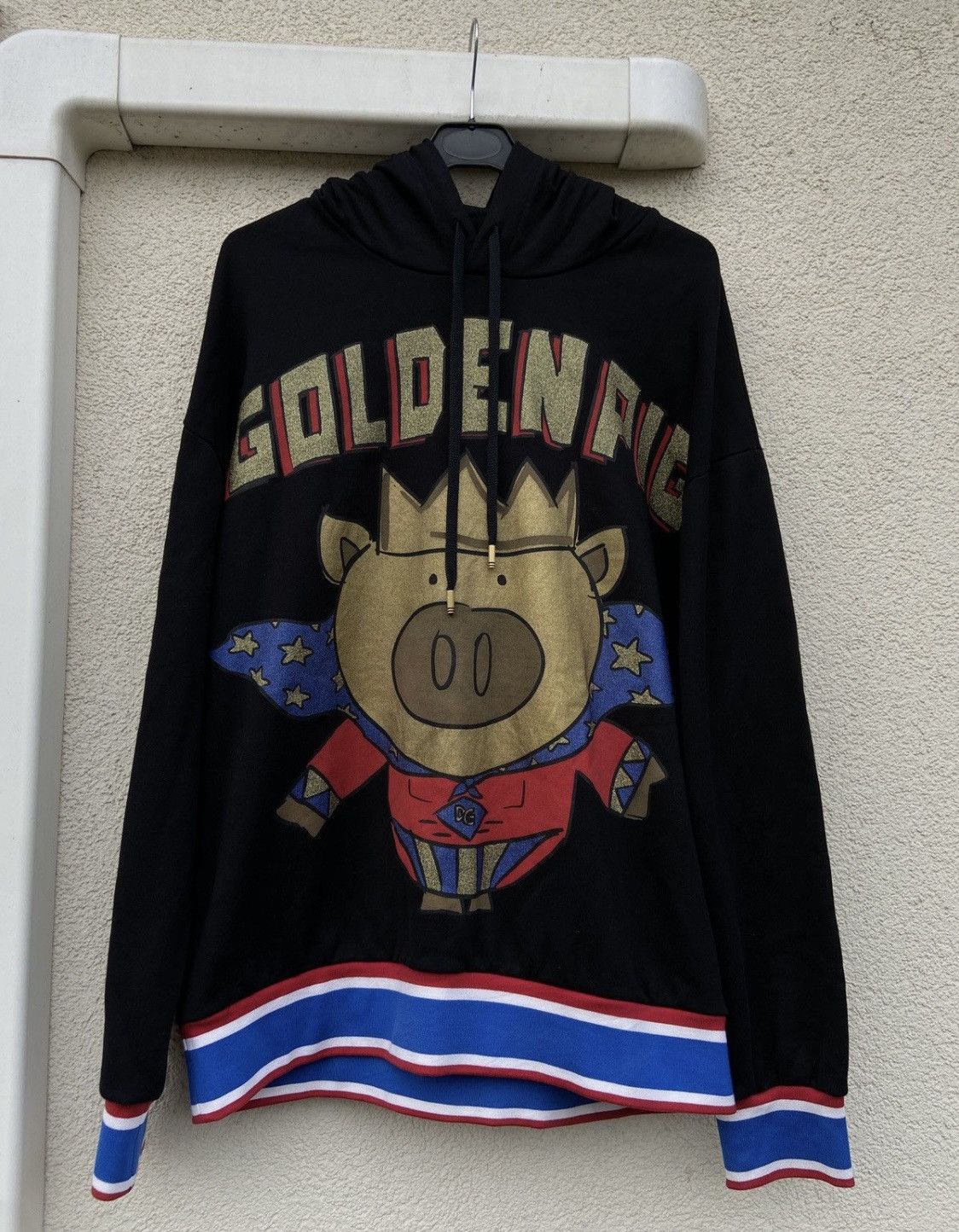 Dolce & Gabbana Dolce & Gabbana DG Golden Pig Hoodie rare luxury Italy Size US L / EU 52-54 / 3 - 1 Thumbnail