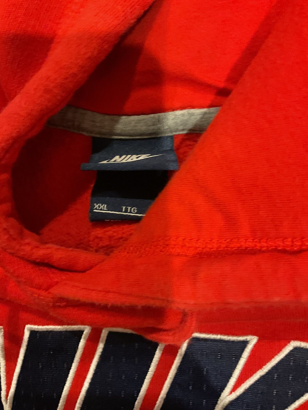 Nike × Vintage Vintage Nike hoodie spell out Size US XXL / EU 58 / 5 - 2 Thumbnail