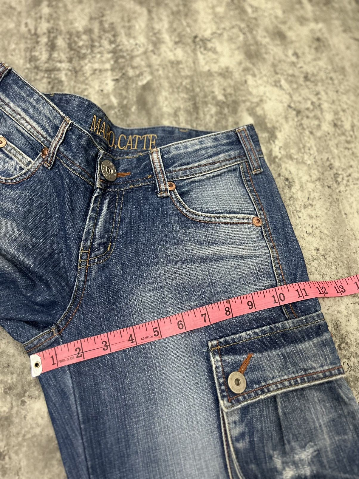 Hysteric Glamour × Japanese Brand × Seditionaries Maro Cate Cargo Baggy Distressed Jeans Size US 30 / EU 46 - 21 Thumbnail