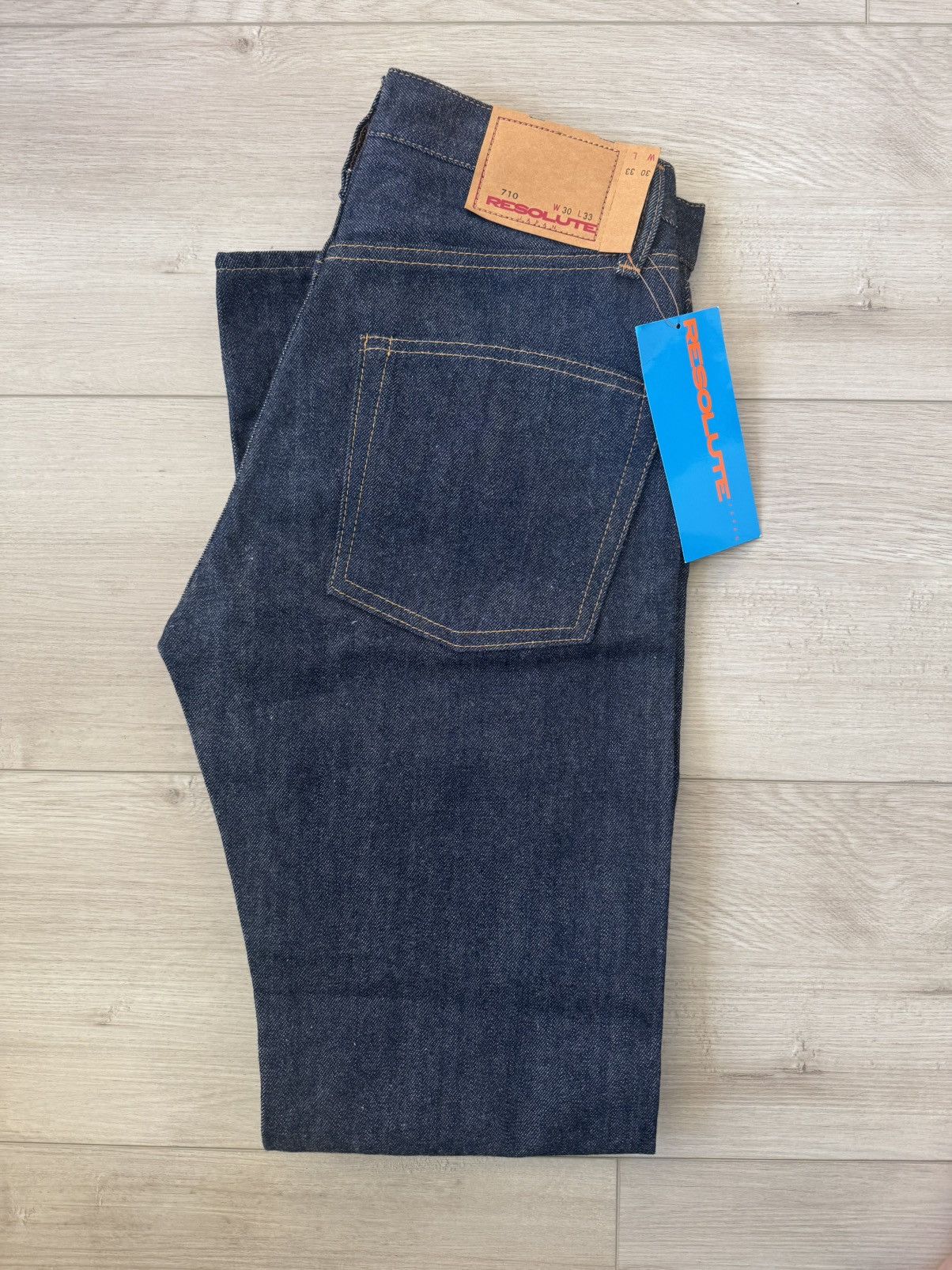 RESOLUTE Resolute Denim 710 Selvedge Raw Denim Jeans Made in Japan Size US 30 / EU 46 - 1 Thumbnail