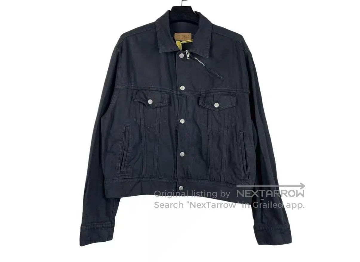Maison Margiela Black Denim Jacket with Button Front and Pockets. Size US S / EU 44-46 / 1 - 1 Thumbnail