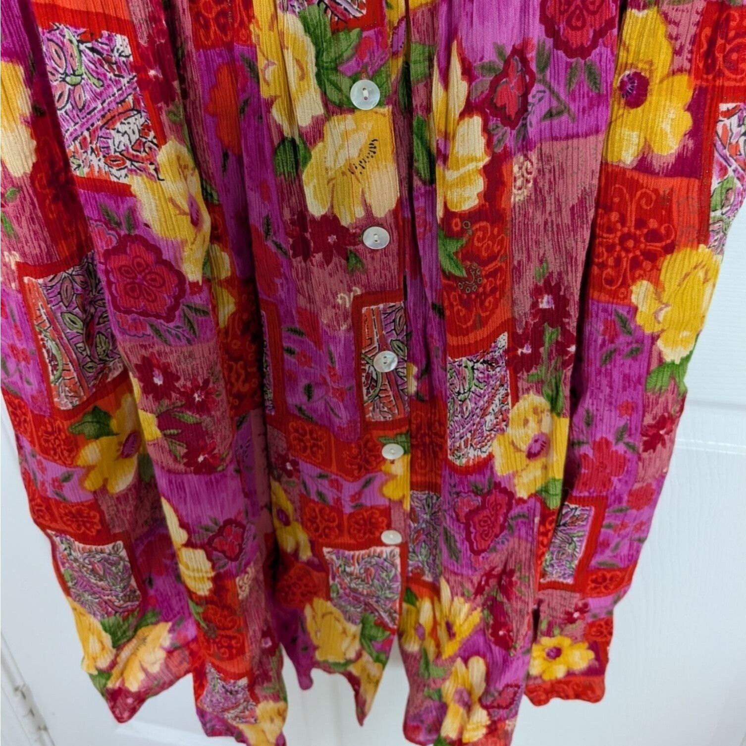 Other Bila Floral Midi Dress Womens Size XL Pink Short Sleeve Size XL / US 12-14 / IT 48-50 - 4 Thumbnail