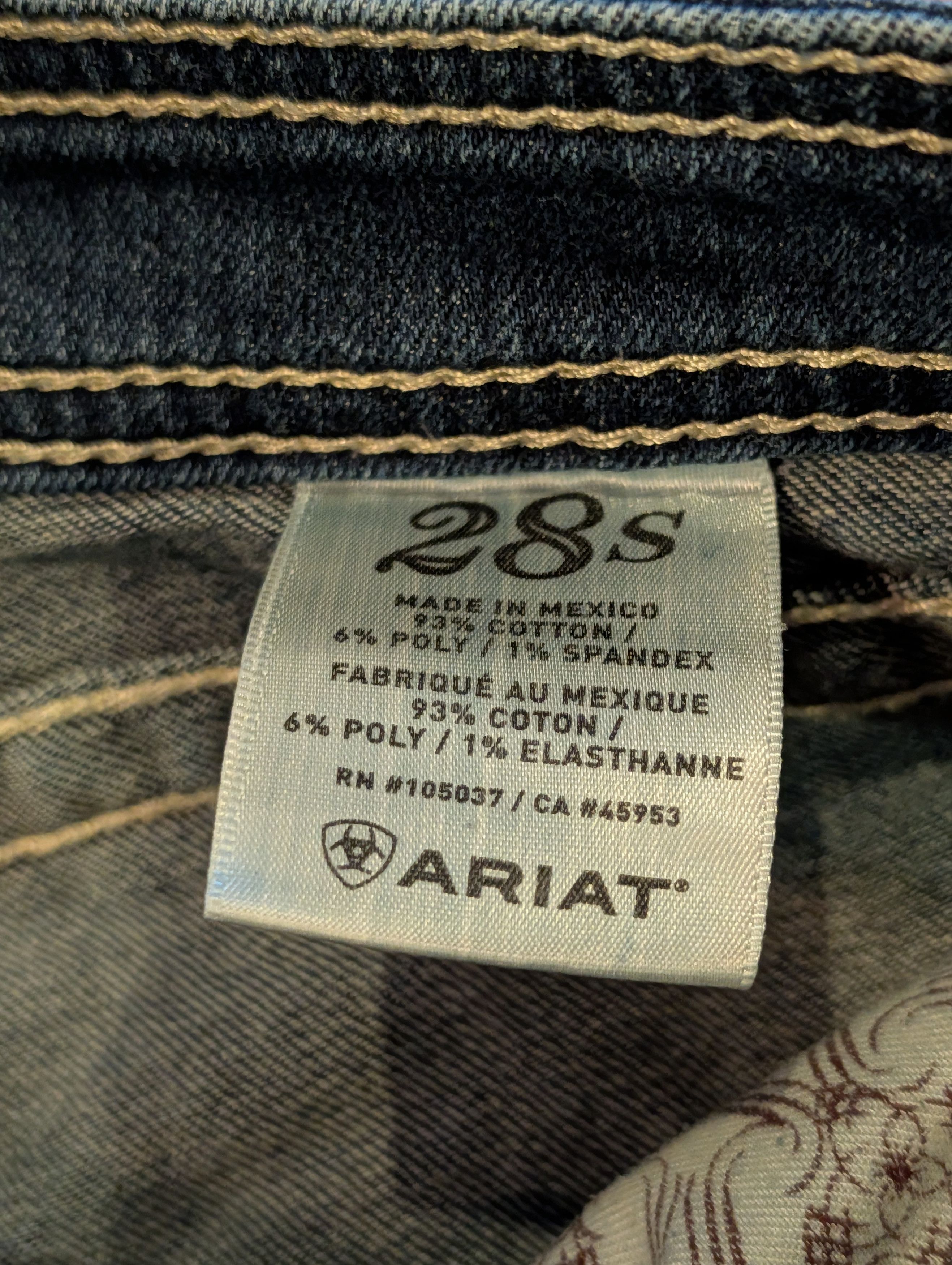 Ariat Vintage Y2K Ariat Blue 31x30 Ruby Denim Jeans Size 31" - 11 Thumbnail
