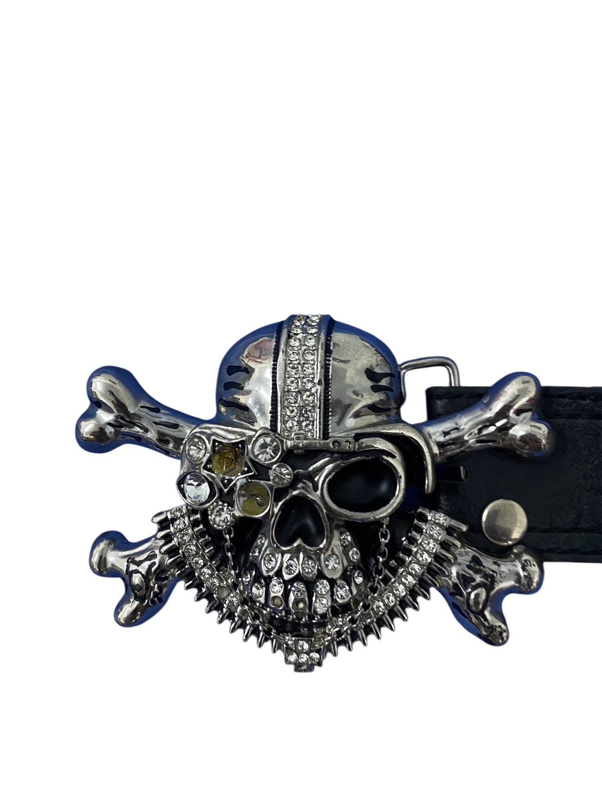 Japanese Brand Japanese Brand bondage belt with stud skull buckle Size ONE SIZE - 4 Thumbnail