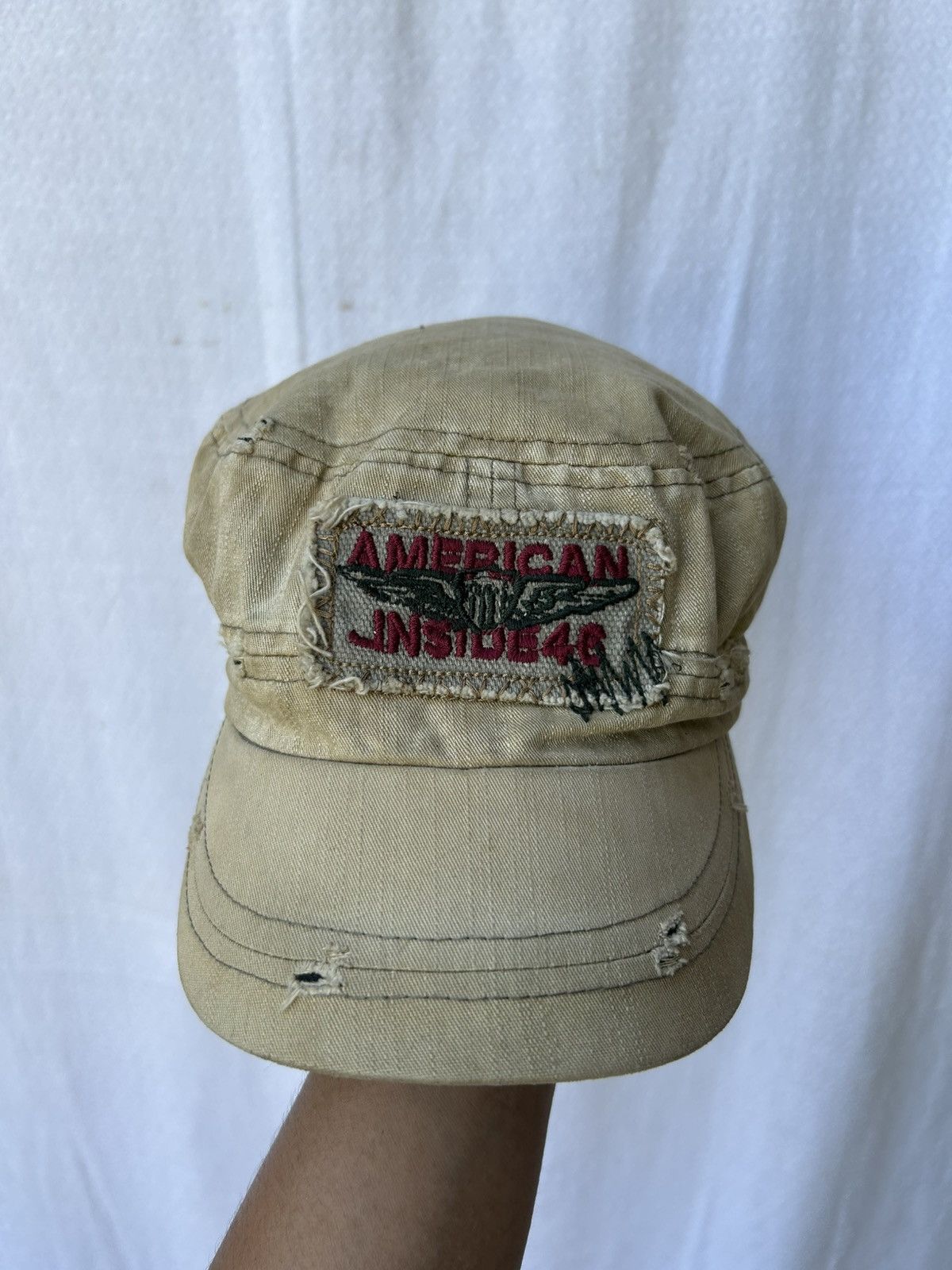 If Six Was Nine × Japanese Brand × Le Grande Bleu (L.G.B.) American inside46 distressed patch style hats Size ONE SIZE - 2 Thumbnail