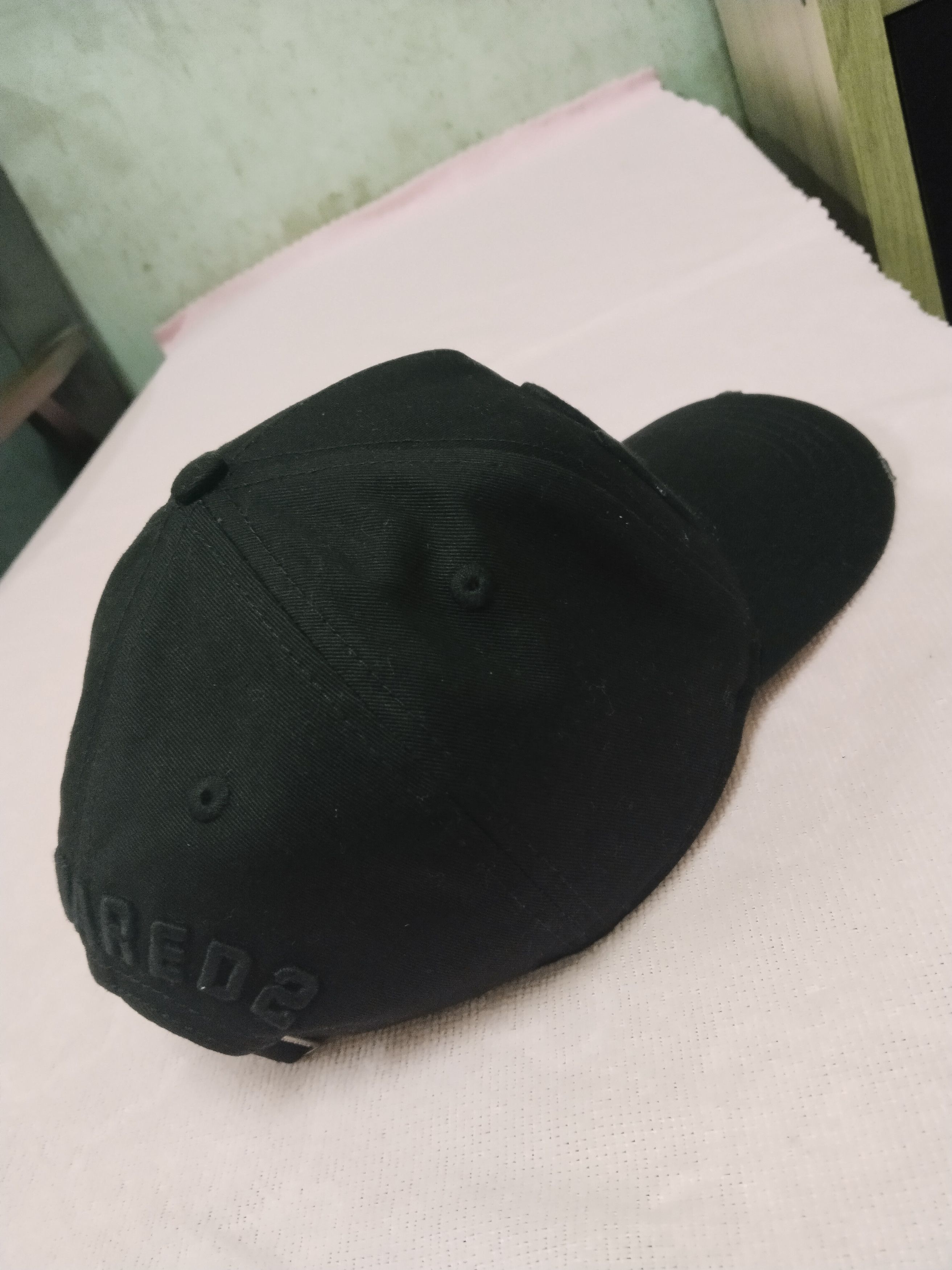 Dsquared2 ICON DISQUARED2 DISTRESSED STYLE TRIPLE BLACK HAT CAP Size ONE SIZE - 4 Thumbnail