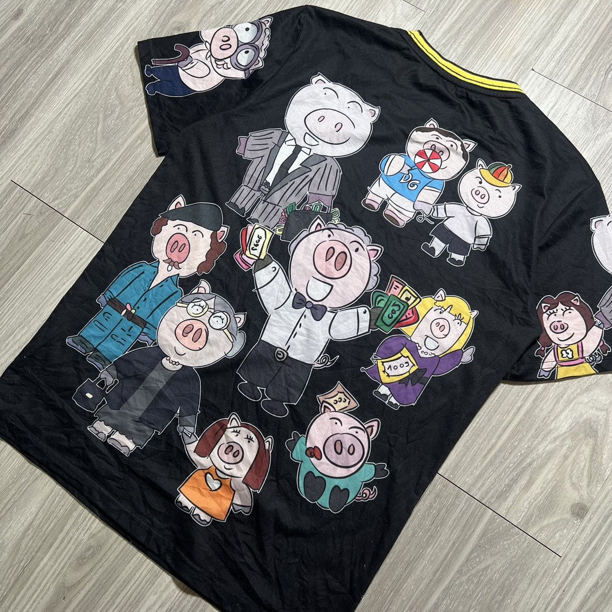 Dolce & Gabbana Dolce & Gabbana Pigs Print Tee Size US M / EU 48-50 / 2 - 12 Thumbnail