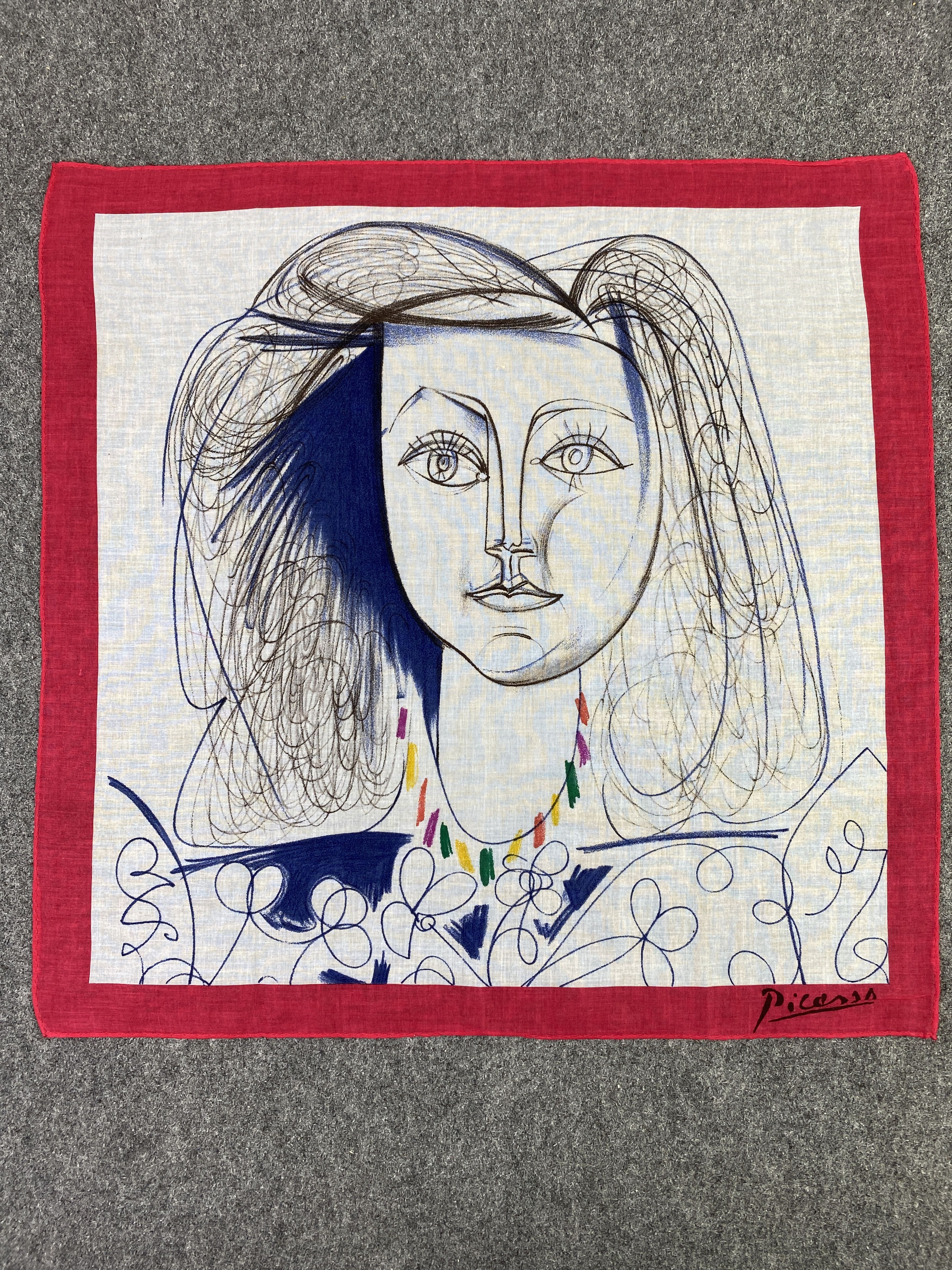 Vintage Vintage Picasso Handkerchief / Neckerchief KT0172 Size ONE SIZE - 4 Thumbnail