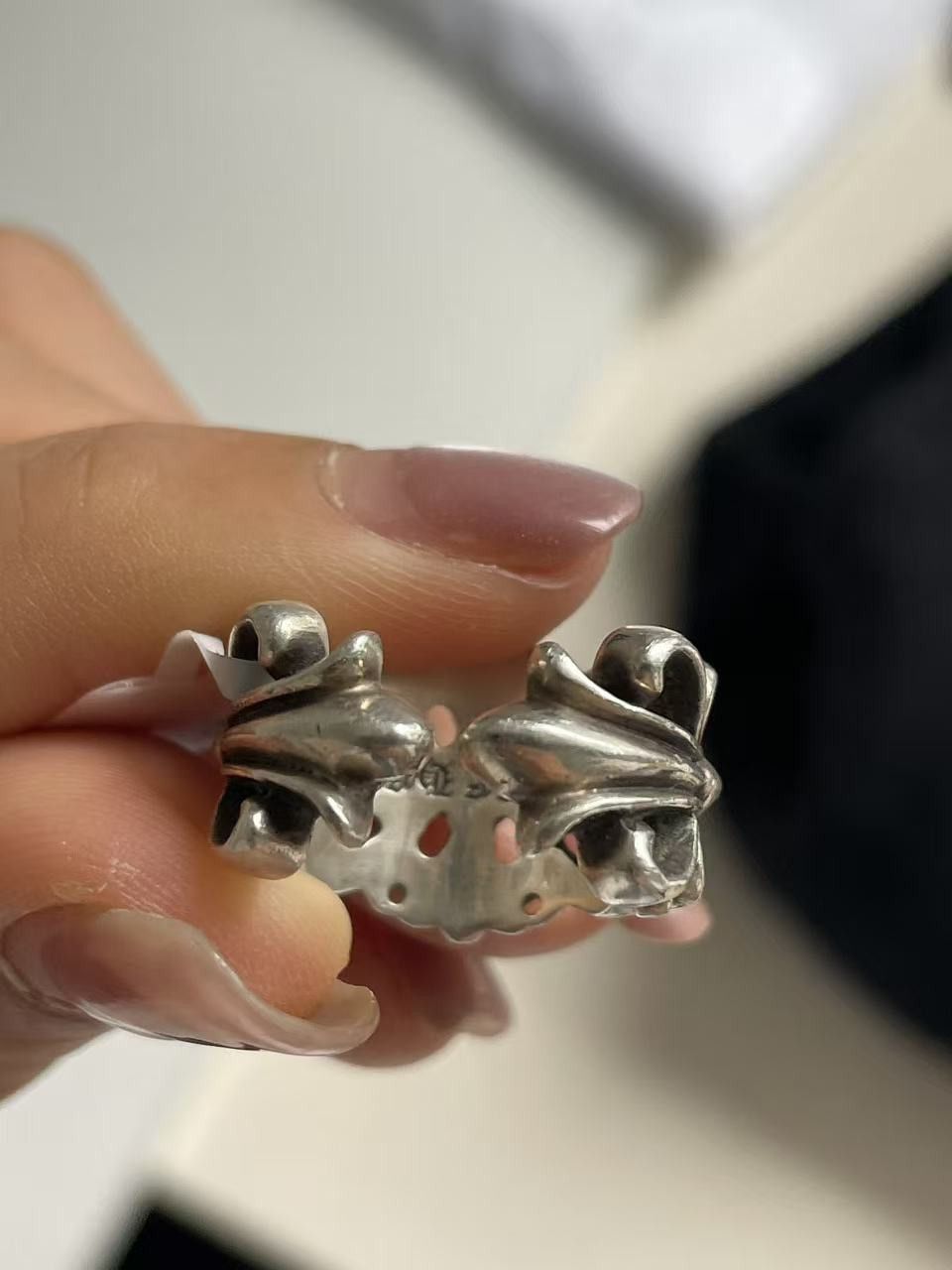Chrome Hearts Chrome Hearts Silver Floral Cross Ring Size ONE SIZE - 15 Thumbnail
