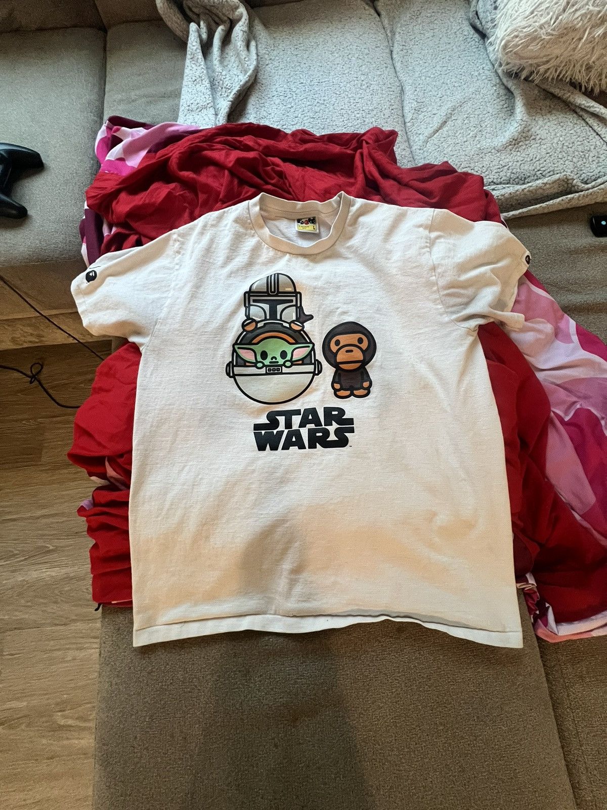 Bape x Star Wars Baby Milo Mandalorian Tee