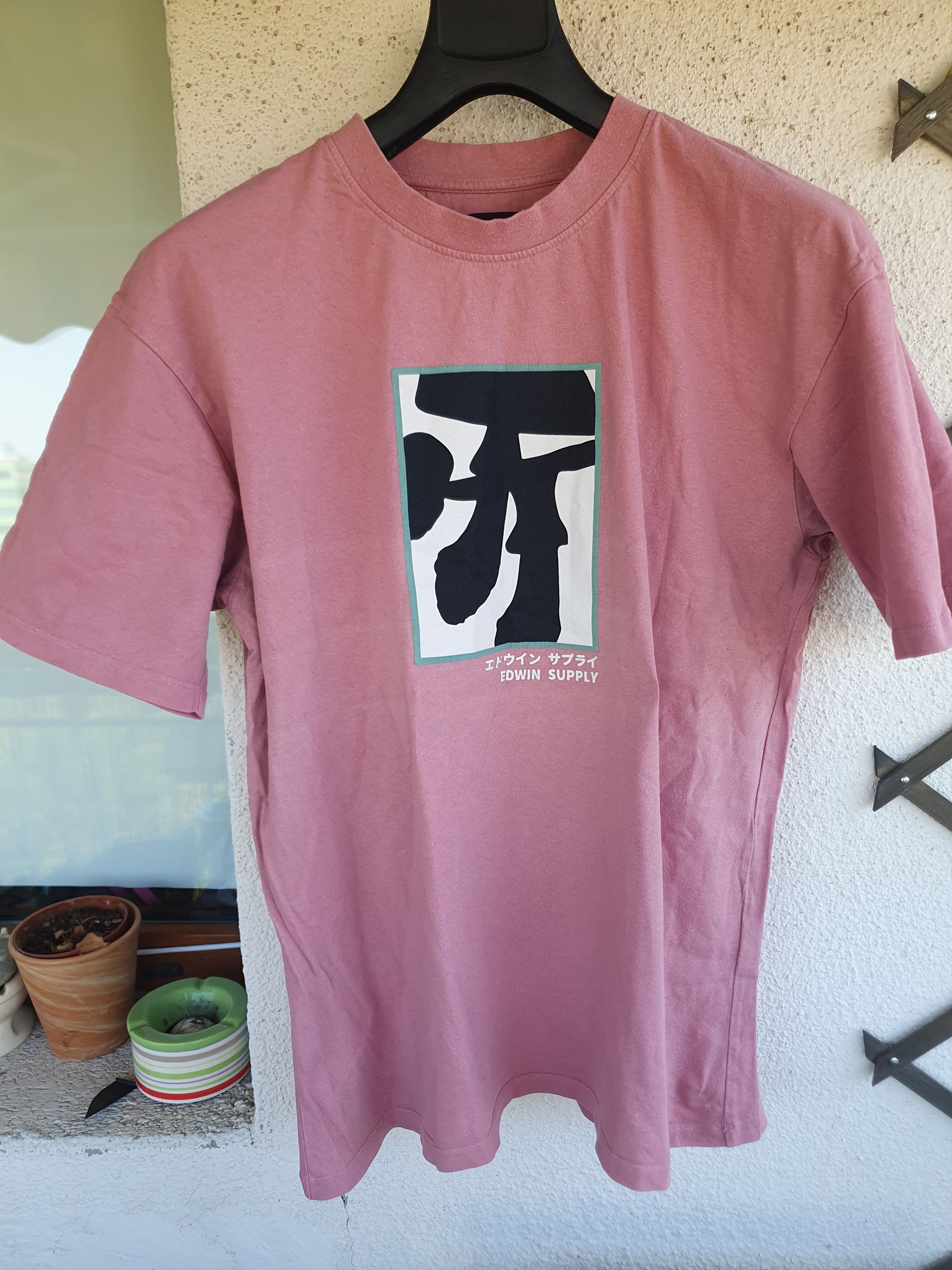Edwin Edwin Shrooms Dusty Rose t-shirt sz L Size US L / EU 52-54 / 3 - 1 Thumbnail