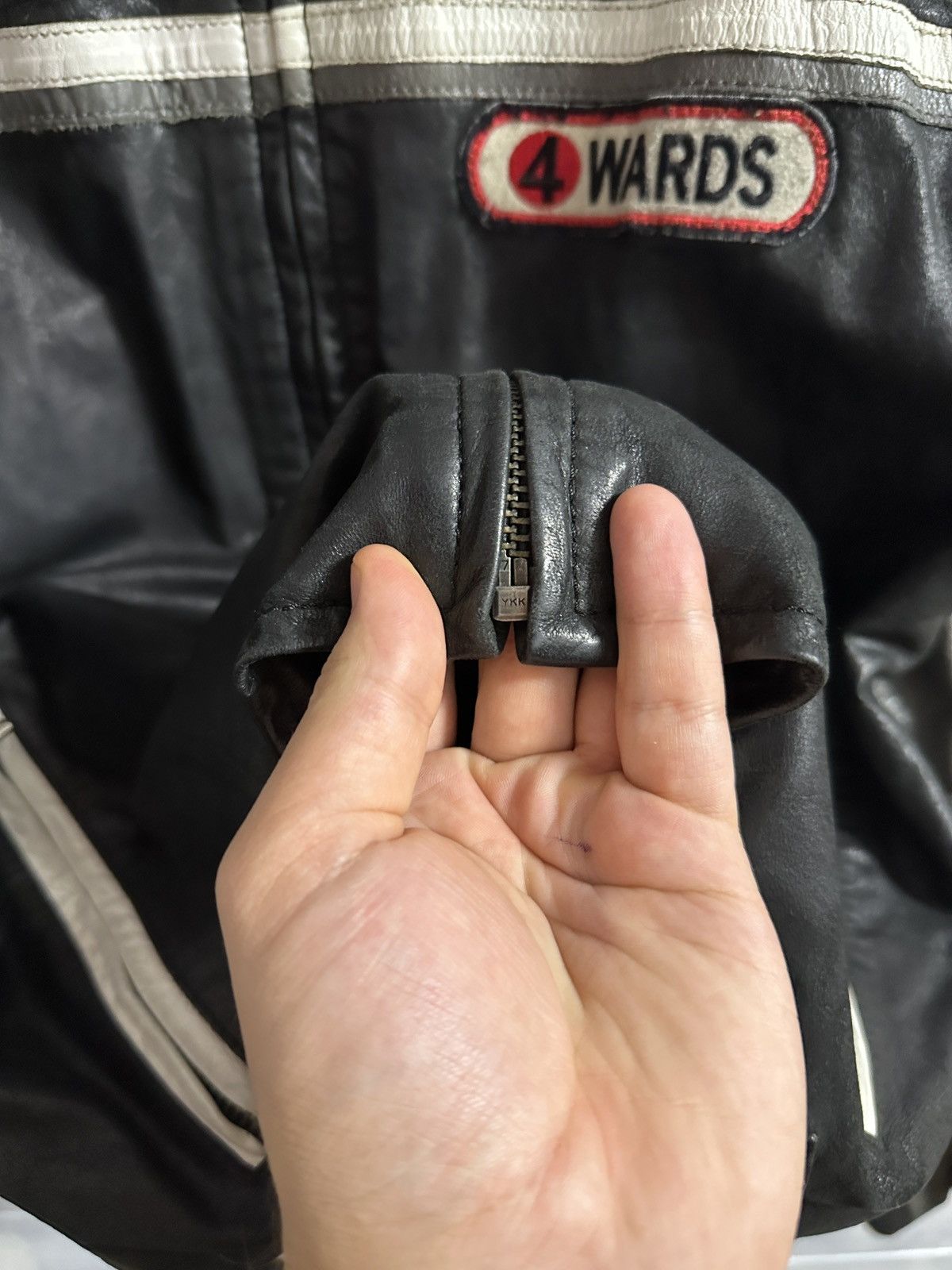 Other Rare 4 Wards Leather Jacket Racing Motorcycle Size US M / EU 48-50 / 2 - 11 Thumbnail