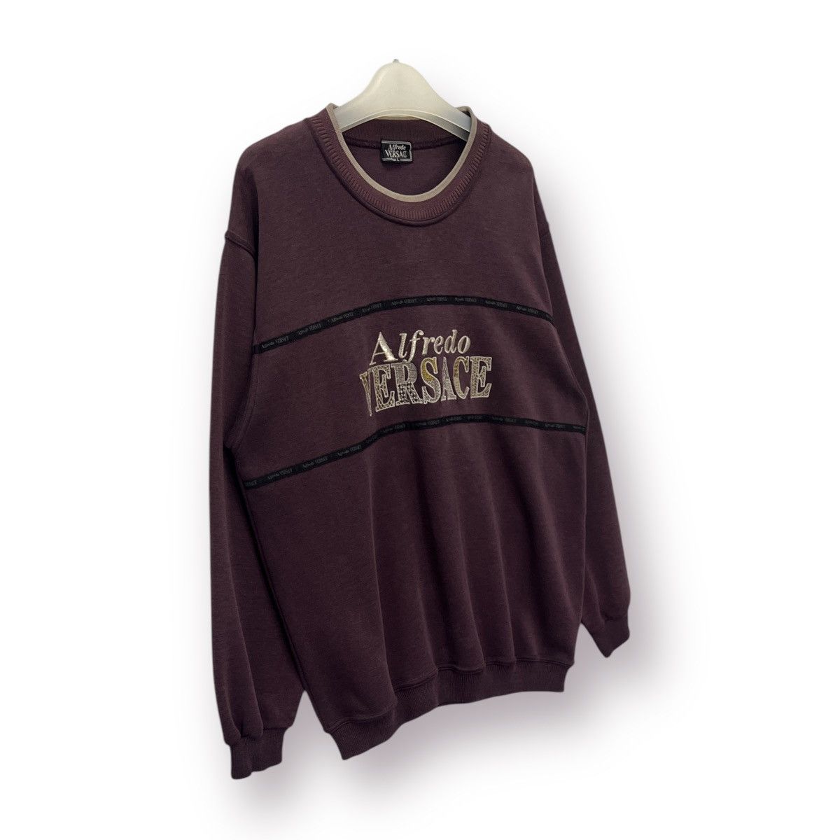 Vintage 🔥 Vintage Alfredo Versace Roundneck Sweatshirt - L Size US S / EU 44-46 / 1 - 3 Thumbnail