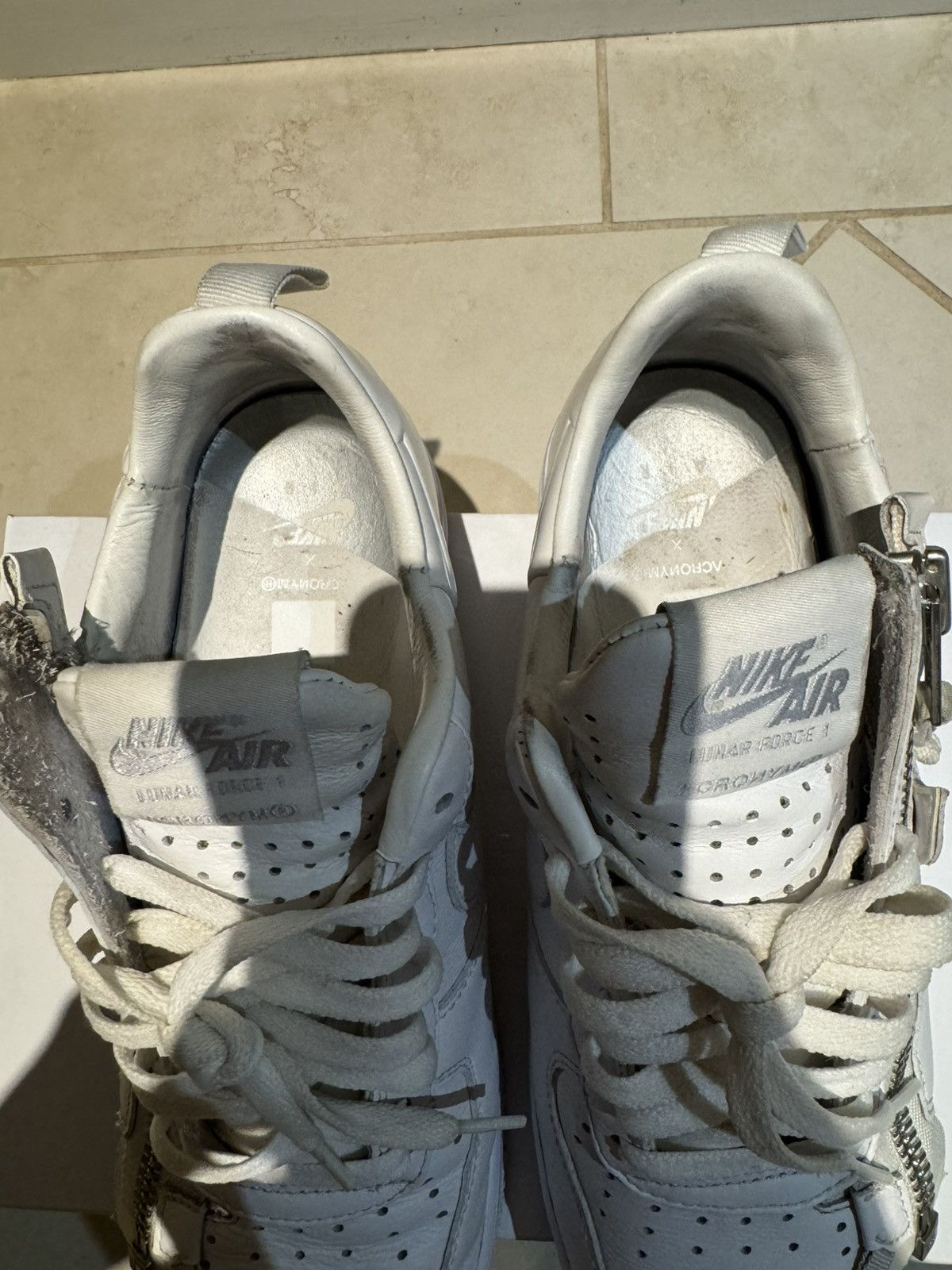 Acronym × Nike Acronym x Nike Lunar Air Force One 7.5 White Zipper Shoes Size US 7.5 / EU 40-41 - 6 Thumbnail