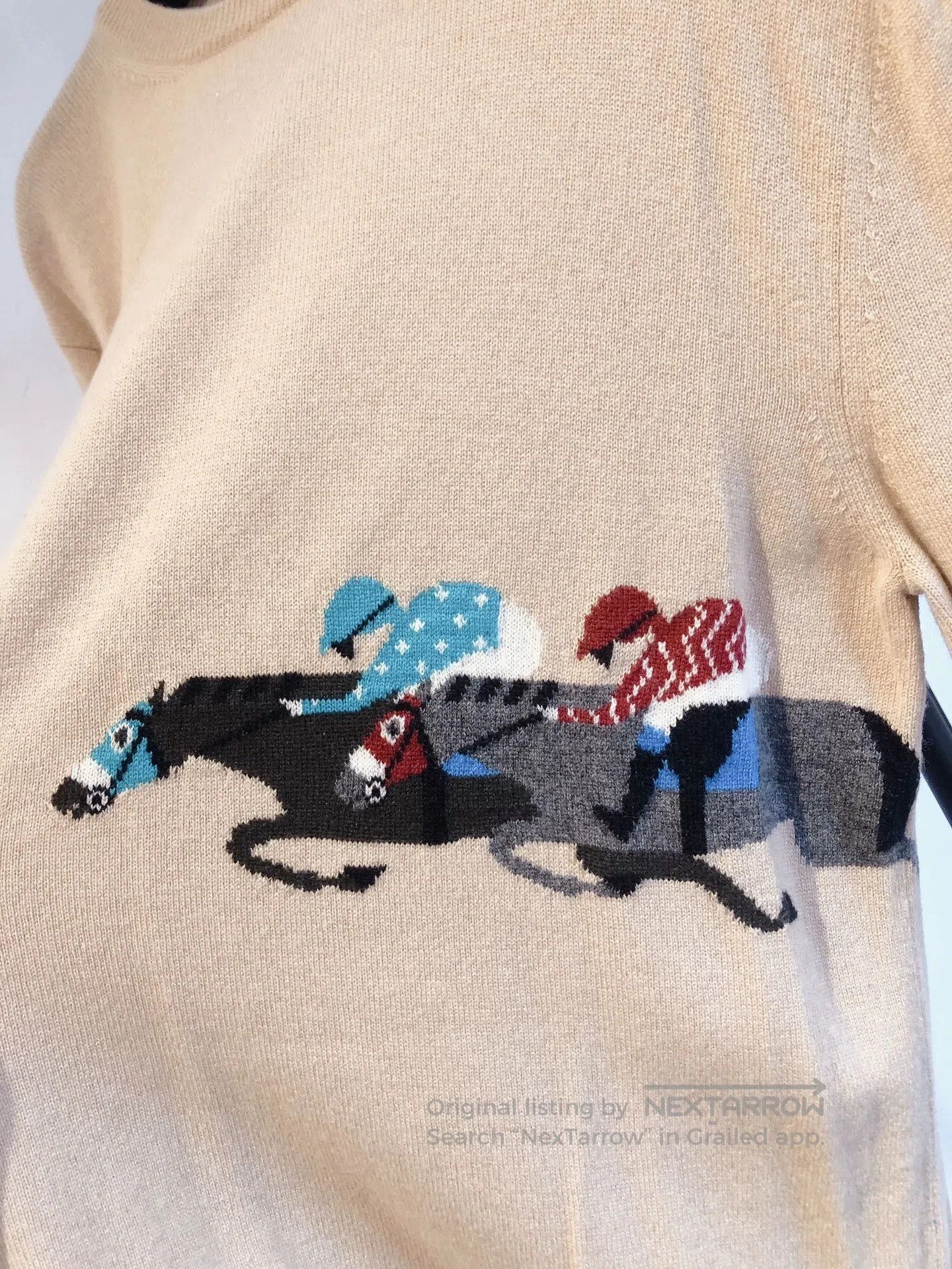 Hermes Hermes Camel Horse Embroidery Sweater. Size US S / EU 44-46 / 1 - 3 Thumbnail