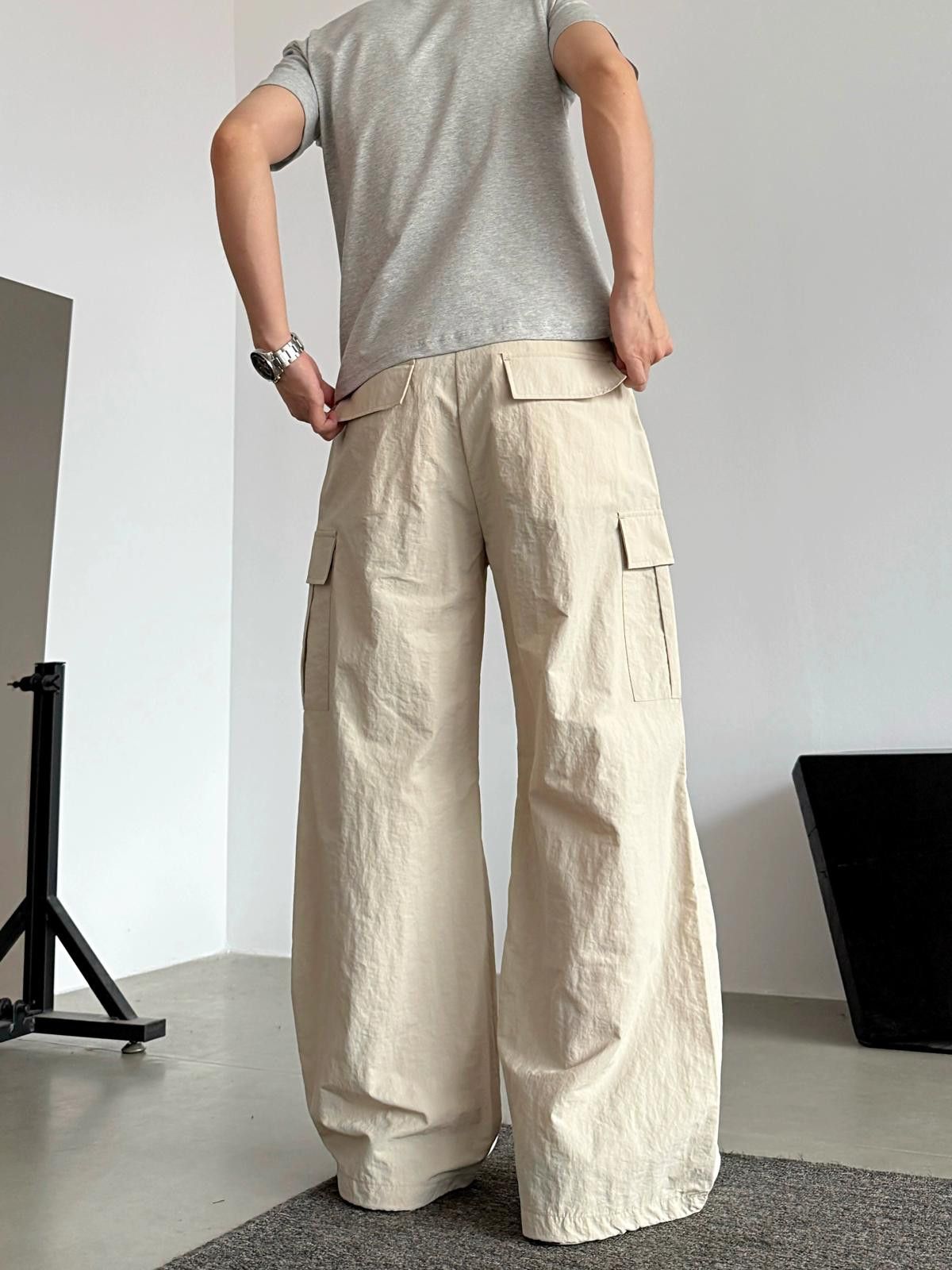 Other Wide Leg Cargo Pants, Loose Fit Trousers Size US 32 / EU 48 - 4 Thumbnail