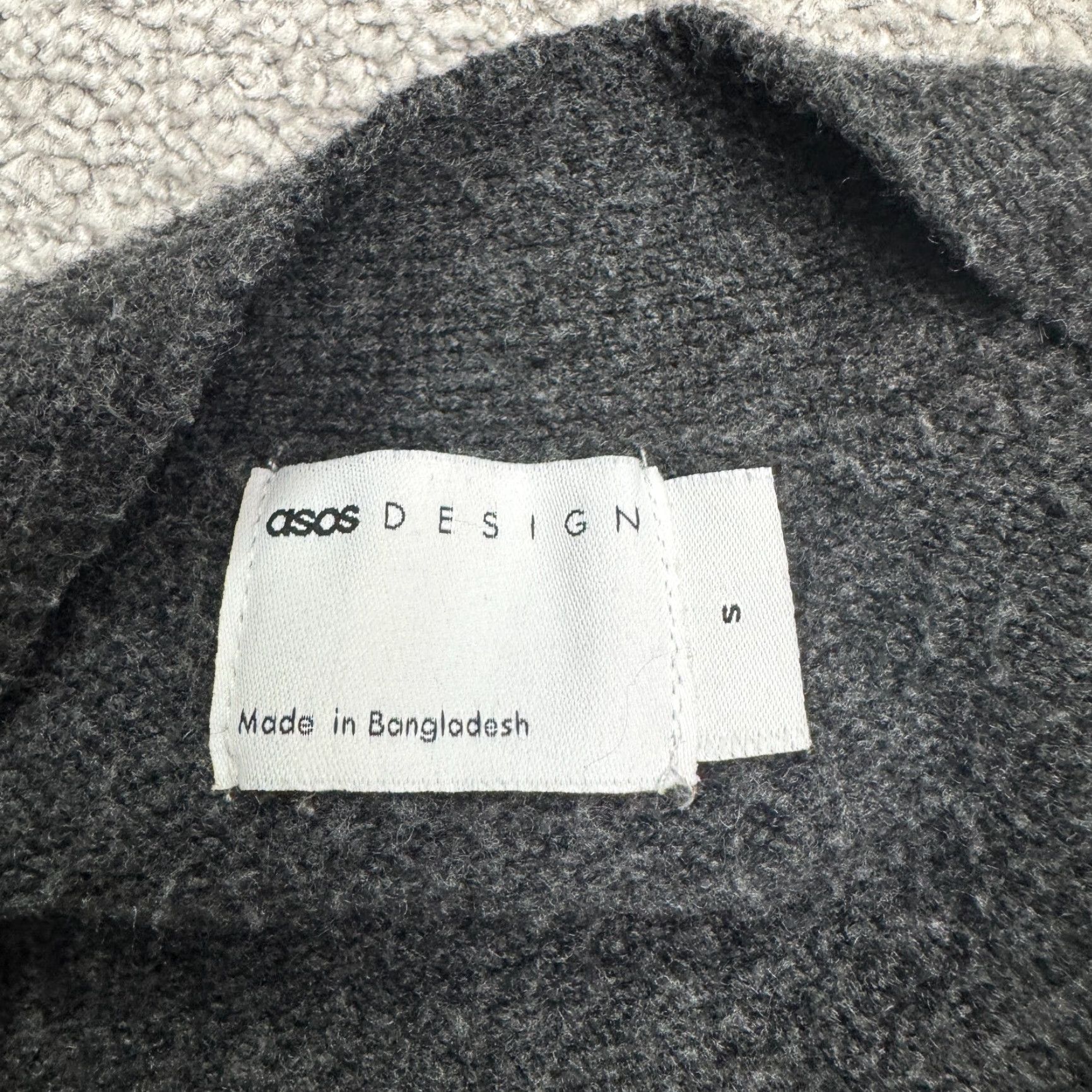 Asos ASOS Design Open Cardigan Sweater Long Casual Women Small Cardigan Knit Gray Charcoal Olive? Size S / US 4 / IT 40 - 6 Thumbnail