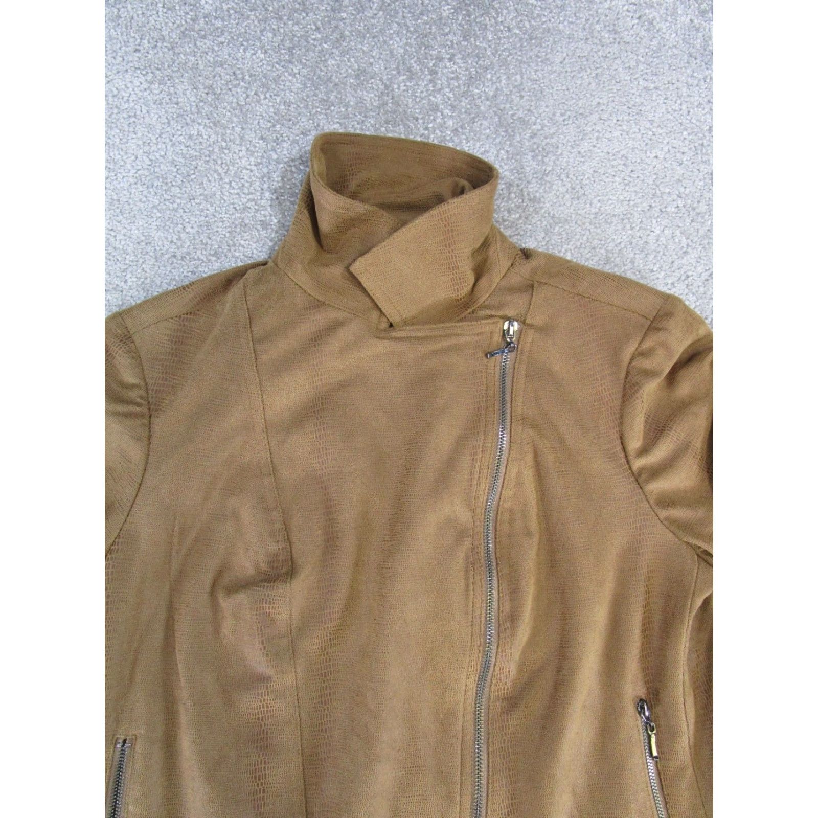 Vintage Chicos Jacket Womens M Brown Regular Jacket - Chico's Clothing Ladies Medium Brown Basic Jacket Women Size M / US 6-8 / IT 42-44 - 2 Thumbnail