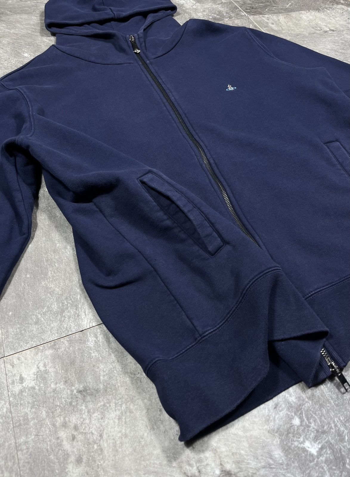 Vivienne Westwood Vivienne Westwood Zip Up Hoodie Designer Hype Rare Orb Logo Size US XL / EU 56 / 4 - 9 Thumbnail