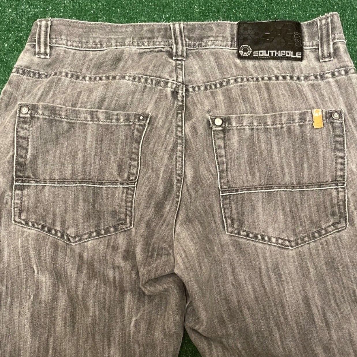 Southpole VINTAGE Southpole Baggy Grunge Jeans VTG Mens 34 Dark Wash 34X32 Wide-Leg Skater Hip Hop Y2K Size US 34 / EU 50 - 2 Thumbnail
