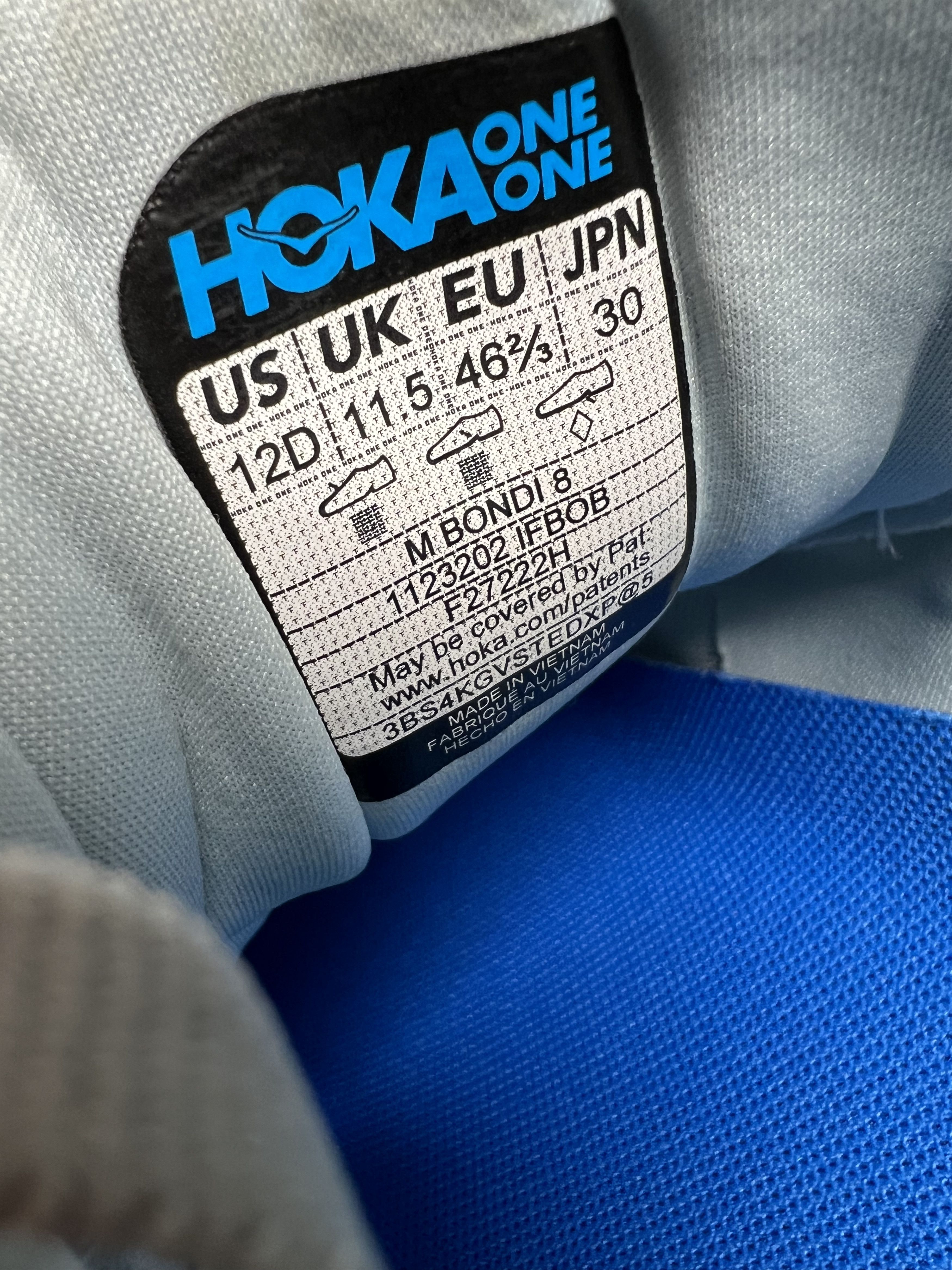 Hoka 12D Hoka One One Bondi 8 Men's Running Shoes Walking Gym Size US 12 / EU 45 - 19 Thumbnail