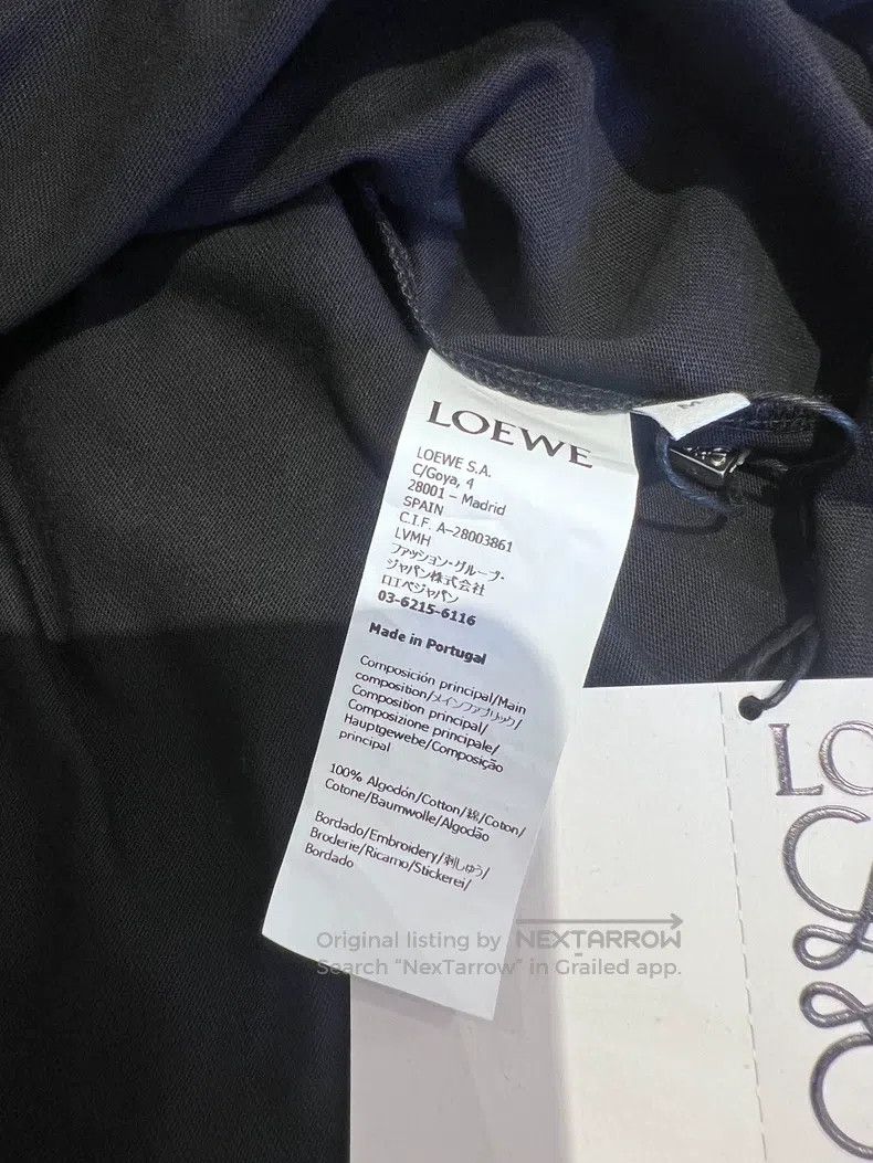 Loewe Loewe Black short sleeve T-shirt with small logo embroider Size M / US 6-8 / IT 42-44 - 5 Thumbnail