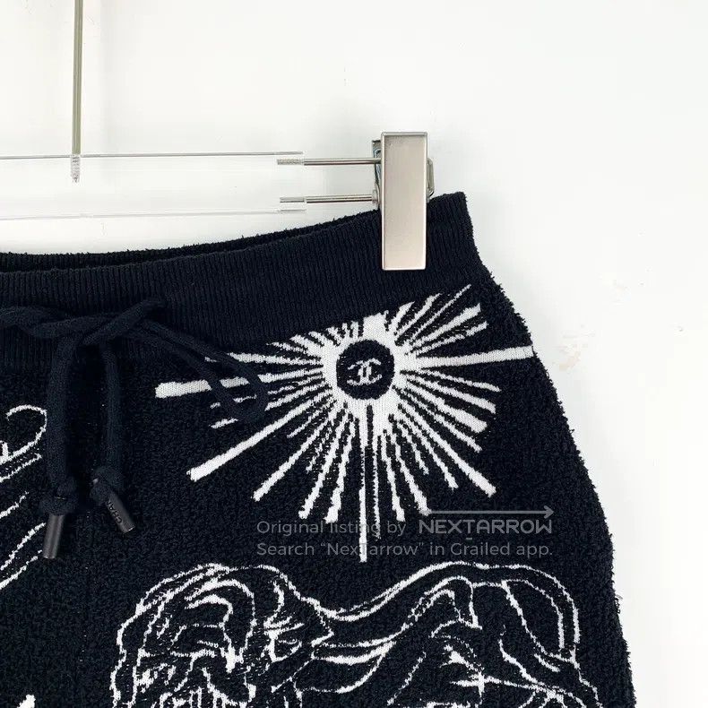 Chanel Chanel Black fireworks lion inlaid cotton drawstring knitt Size 24" / US 00 / IT 34 - 3 Thumbnail