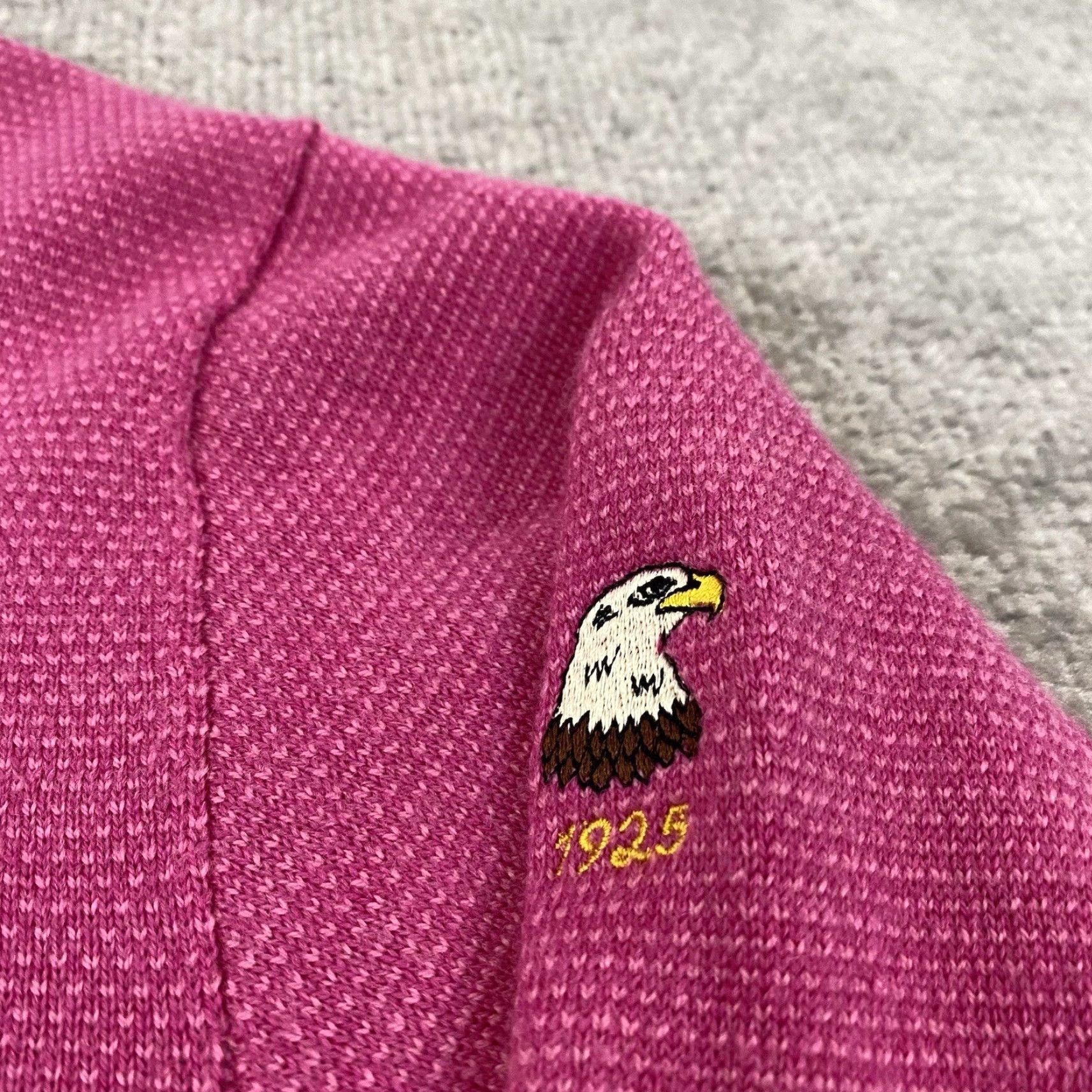 Vintage BOBBY JONES Wool Sweater Men XL Pink 1/4 Zip Pullover Golf Merino Rehoboth Beach Size US XL / EU 56 / 4 - 2 Thumbnail