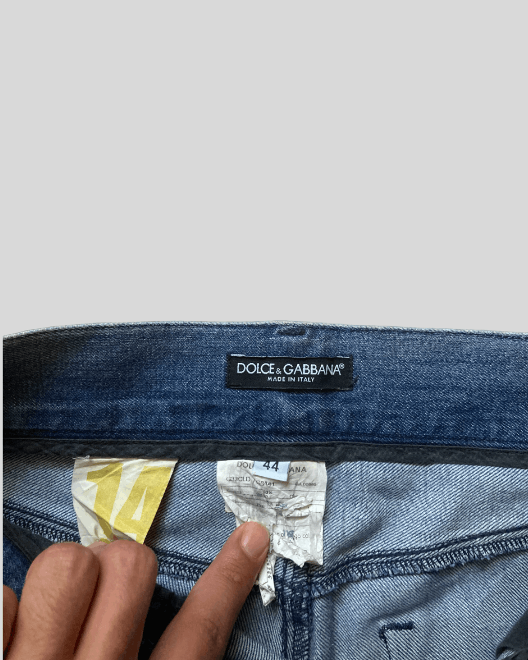 Dolce & Gabbana Dolce & Gabbana 2008 Archival Tape Denim Jeans Size US 31 - 7 Thumbnail