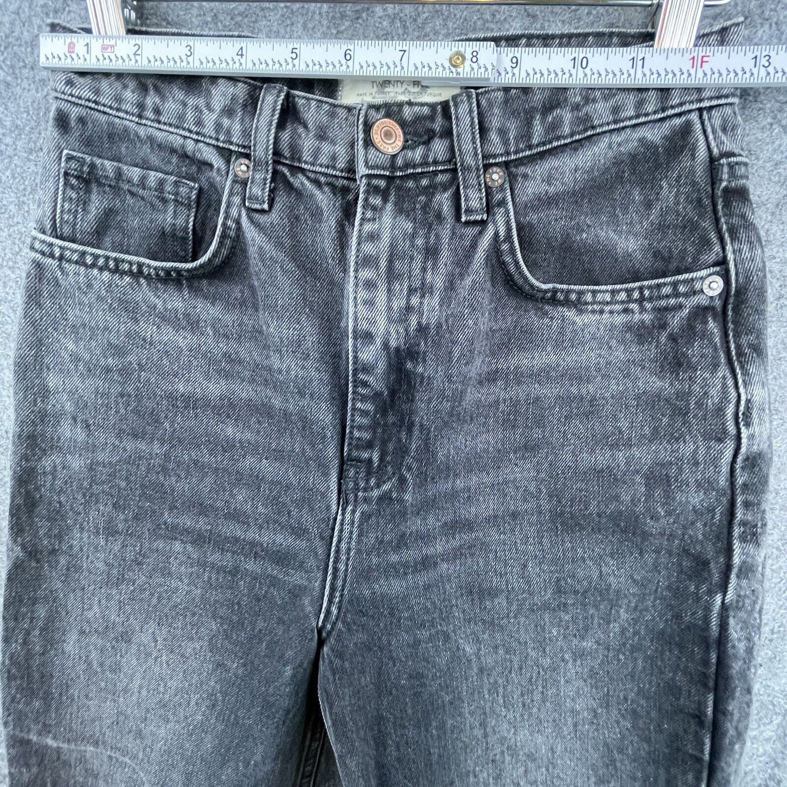 Free People We The Free People Jeans Womens 25 Black Baggy Wide Barrel Size 25" / US 0 / IT 36 - 6 Thumbnail