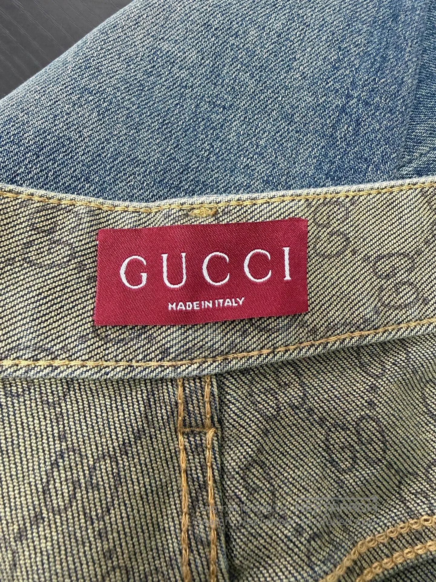 Gucci Gucci Blue Denim Jeans. Size 37" - 7 Thumbnail
