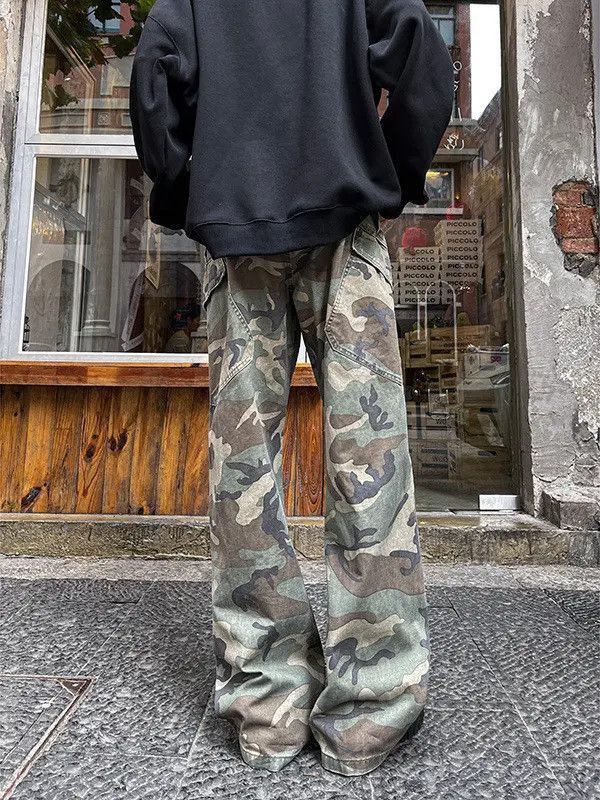 Japanese Brand Retro loose casual camouflage jeans Size US 32 / EU 48 - 4 Thumbnail