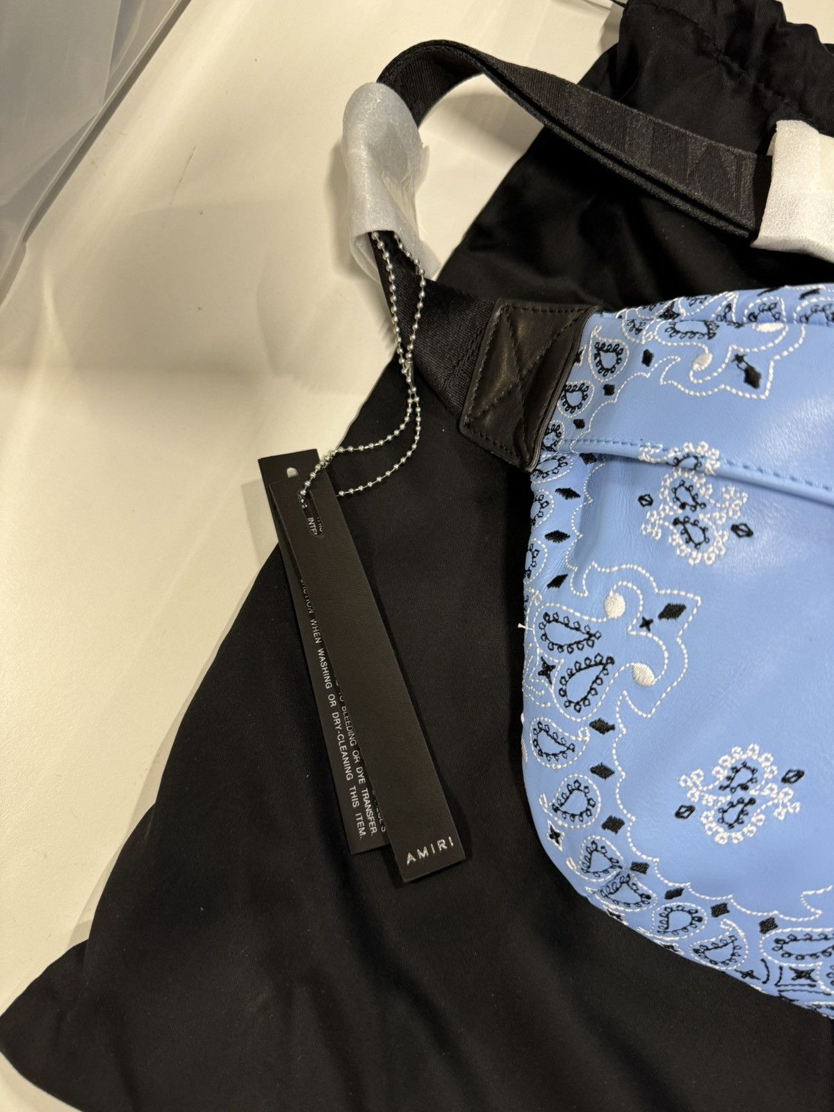 Amiri Amiri Bandana Nappa Leather Bumbag NEW 1800$ Size ONE SIZE - 4 Thumbnail