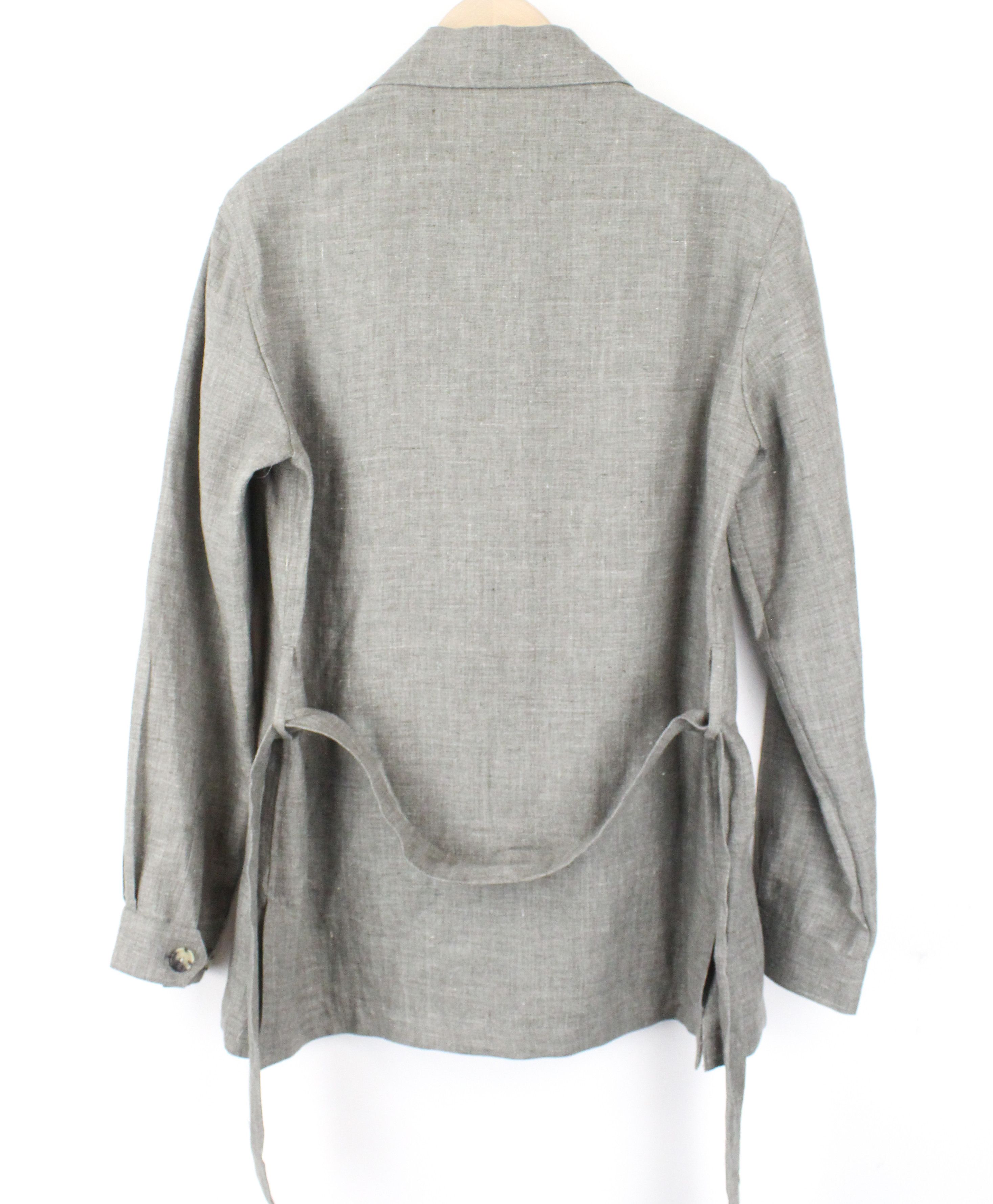 Suitsupply SAHARA UK38R Grey Linen Overshirt Jacket 66695 Size US M / EU 48-50 / 2 - 2 Thumbnail