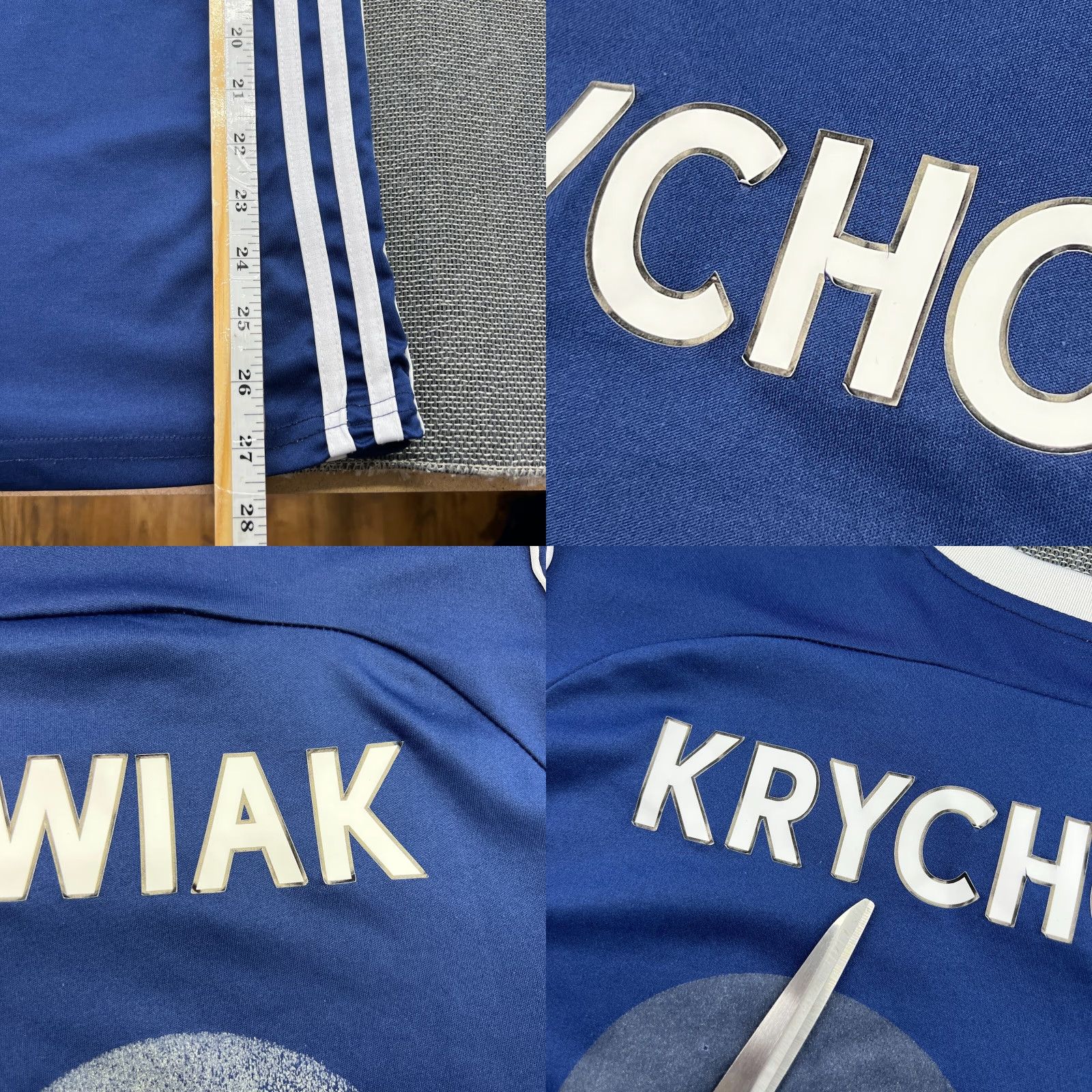 Adidas West Bromwich Albion adidas 2017-2018 Home Jersey Krychowiak #20 Adult Football Shirt XL Blue Quick Dry Mens Size US XL / EU 56 / 4 - 8 Thumbnail