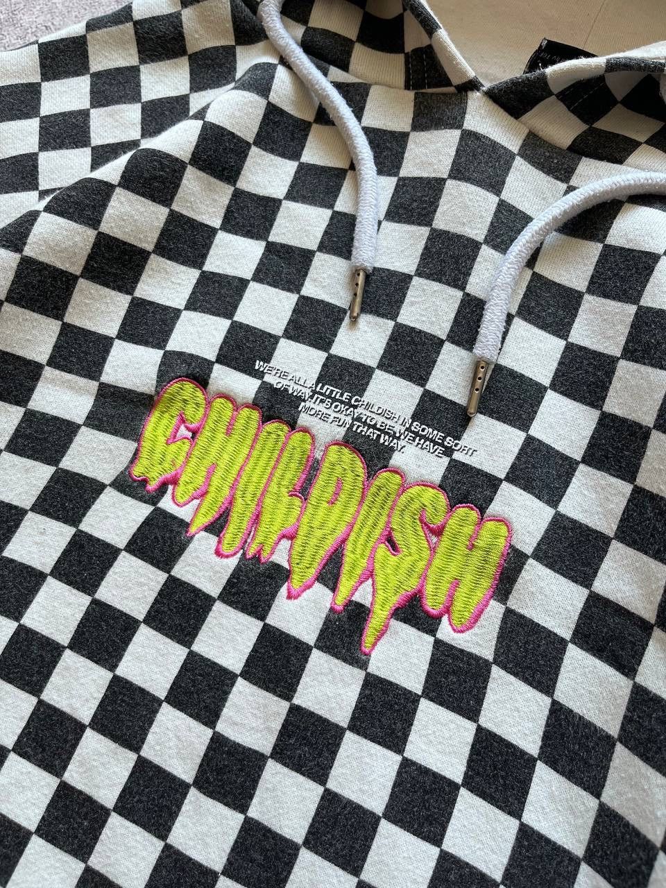 Vintage Vintage Childish Checkered Boxy Hoodie S Size US S / EU 44-46 / 1 - 7 Thumbnail
