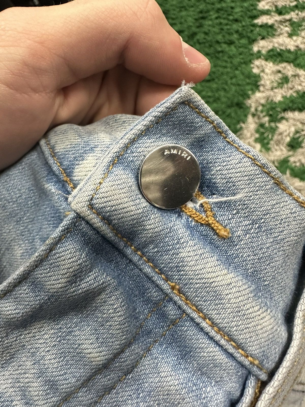 Amiri Amiri Jeans Light Wash Star 29 Size US 29 - 2 Thumbnail