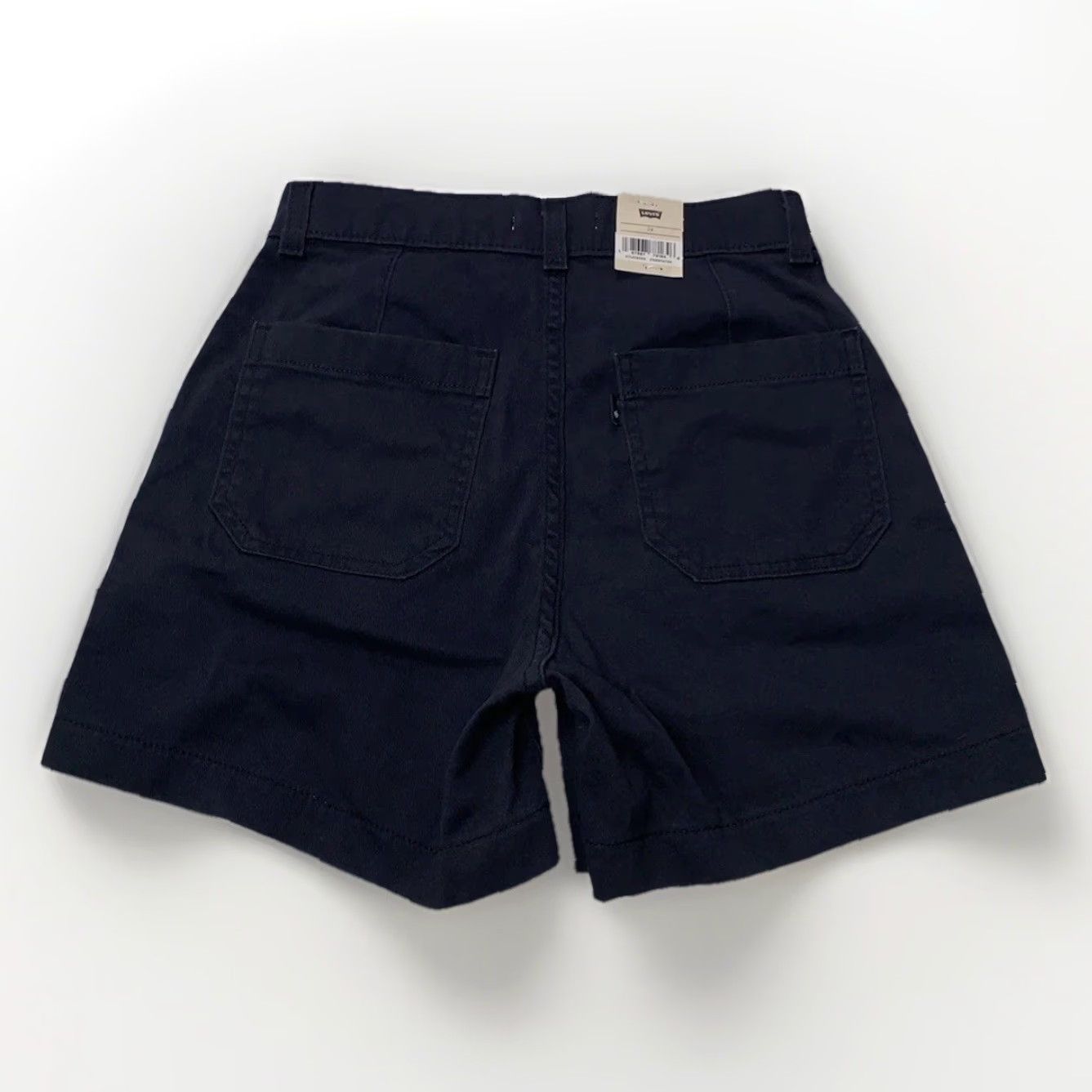 Levi's VINTAGE Levi’s Utility Shorts Black 24 Womens Mid Rise Stretch NWT Casual American 90s-Modern Size 42" / US 20 - 3 Thumbnail