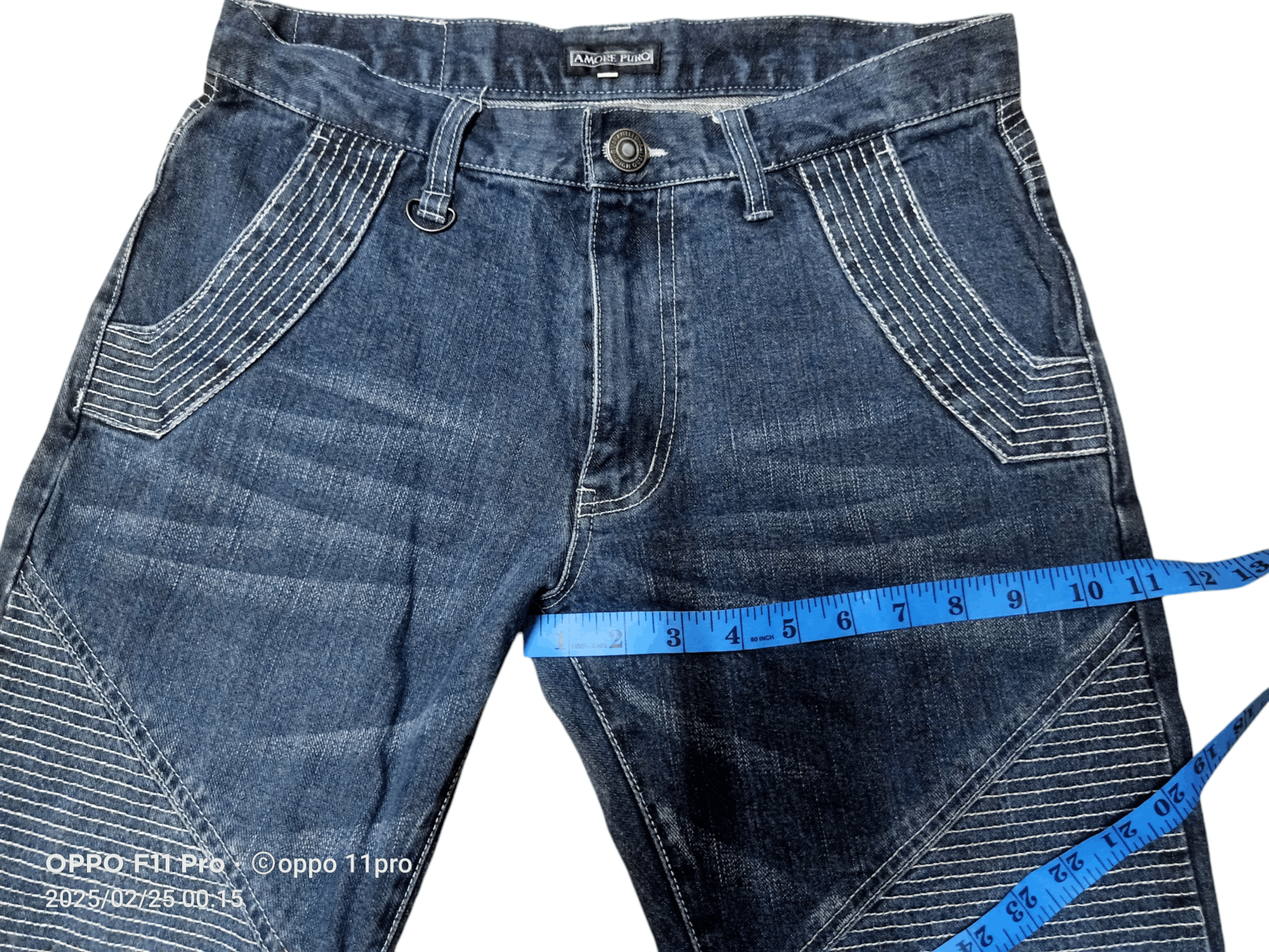 Japanese Brand × Vintage Amore Puro Denim bike Pants heavyDuty Denim Size US 32 / EU 48 - 7 Thumbnail