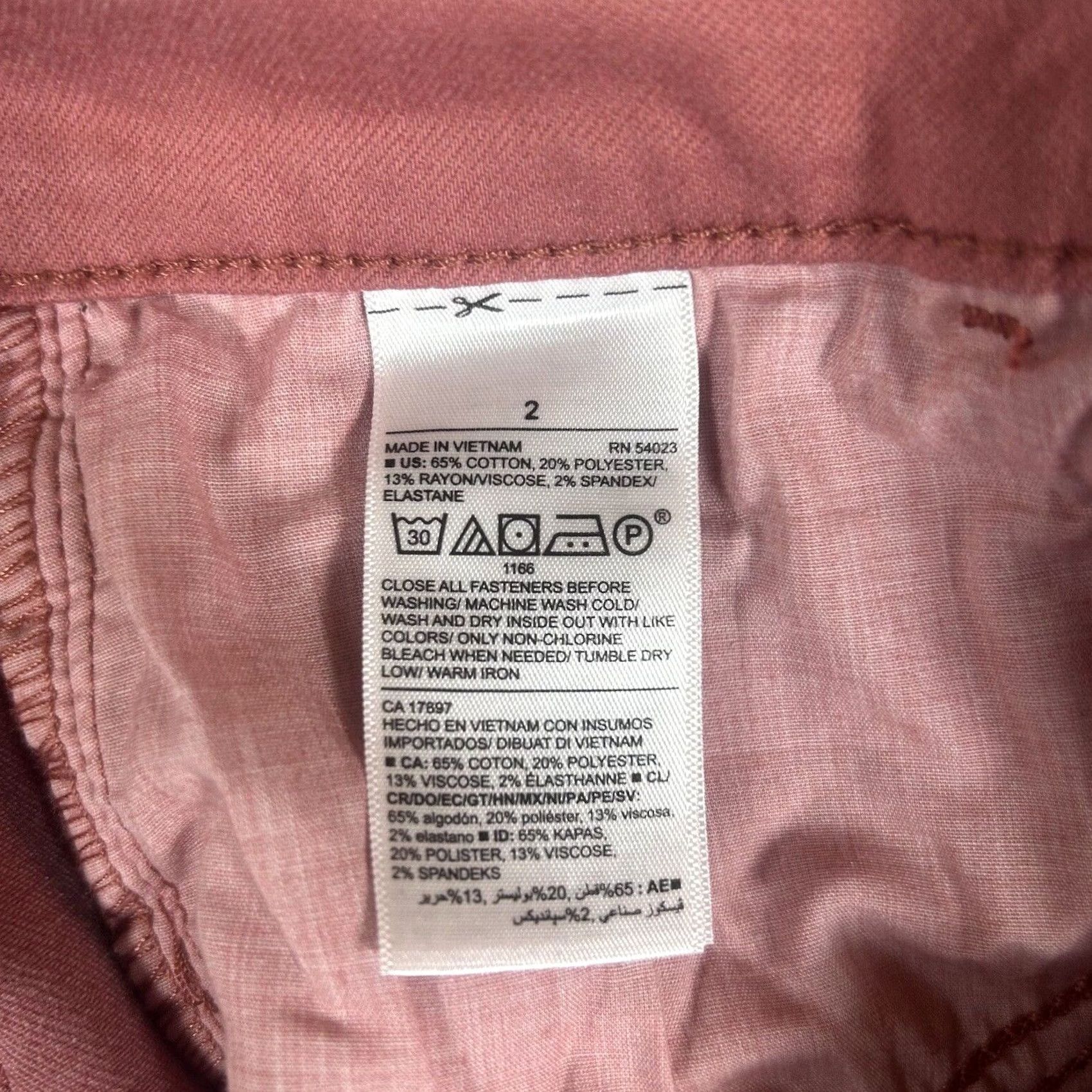 Old Navy Old Navy Rockstar Jeans Women's Size 2 Red Denim Mid Rise Slim Stretch Skinny 28.5in Inseam Size 26" / US 2 / IT 38 - 5 Thumbnail