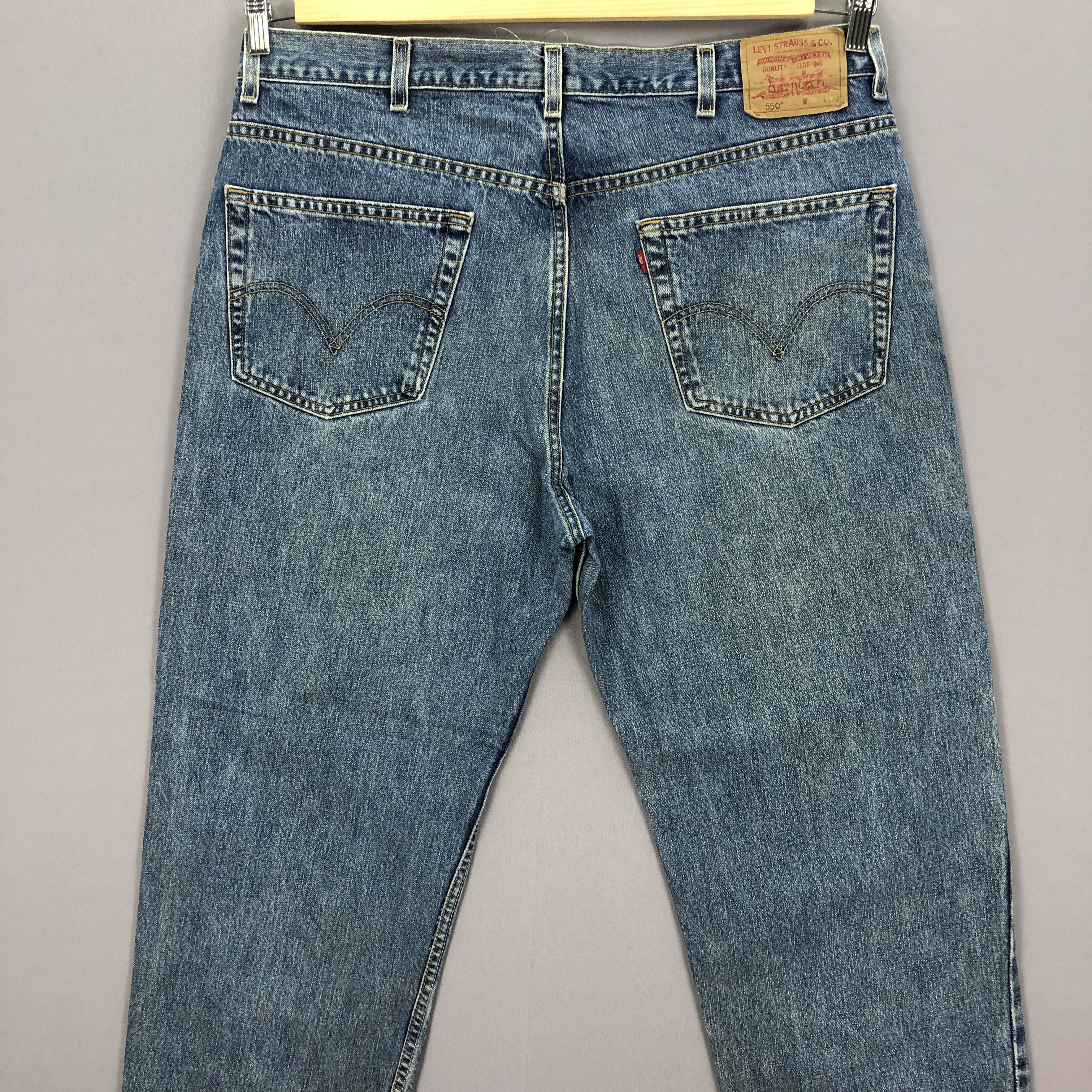 Levi's Vintage Y2K Levis 550 Jeans Levi's Faded Stone Wash Denim Size US 38 / EU 54 - 4 Thumbnail