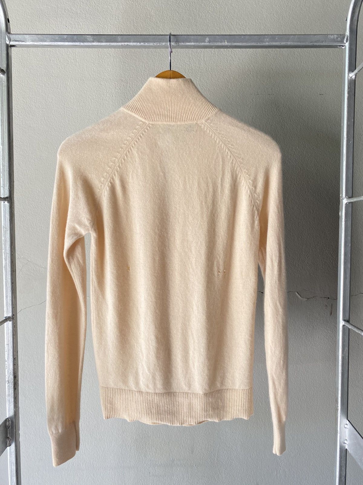 Shanghai Tang SHANGHAI TANGA Brown Soft Knit Mandarin Collar Top Size M / US 6-8 / IT 42-44 - 4 Thumbnail