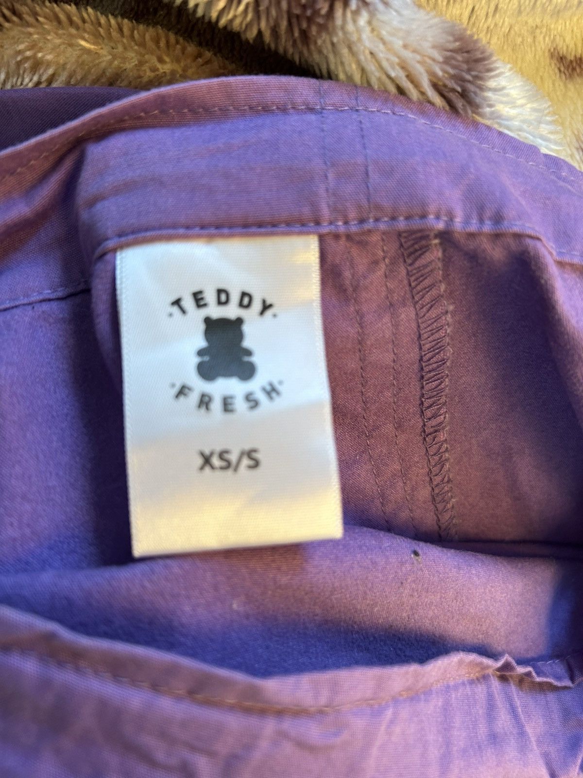 Teddy Fresh Teddy Fresh Baggy Poplin Pants Purple Size XS/S Size US 31 - 4 Thumbnail