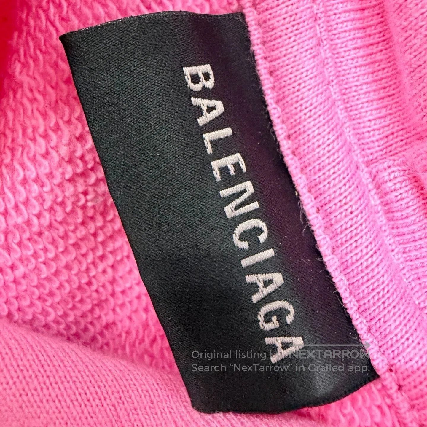 Balenciaga Balenciaga Pink Splatter Logo Hoodie. Size M / US 6-8 / IT 42-44 - 6 Thumbnail