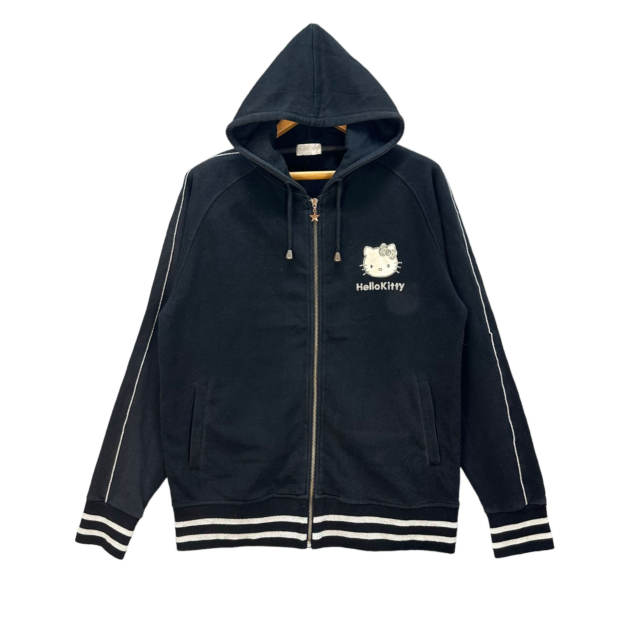 Anime HELLO KITTY BIG LOGO ZIPPER HOODIES #8485-011 Size XL / US 12-14 / IT 48-50 - 3 Thumbnail